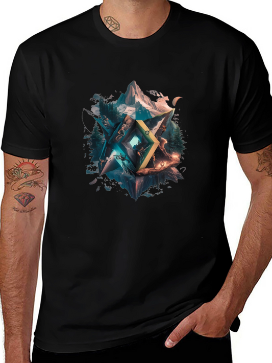 Geometric Nature T-Shirt - Unisex Design