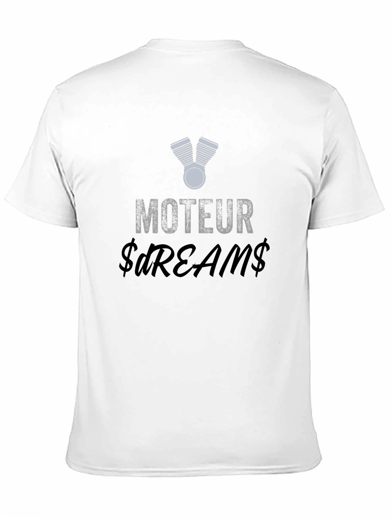 Moteur Dreams Graphic Tee - Black Cotton T-Shirt