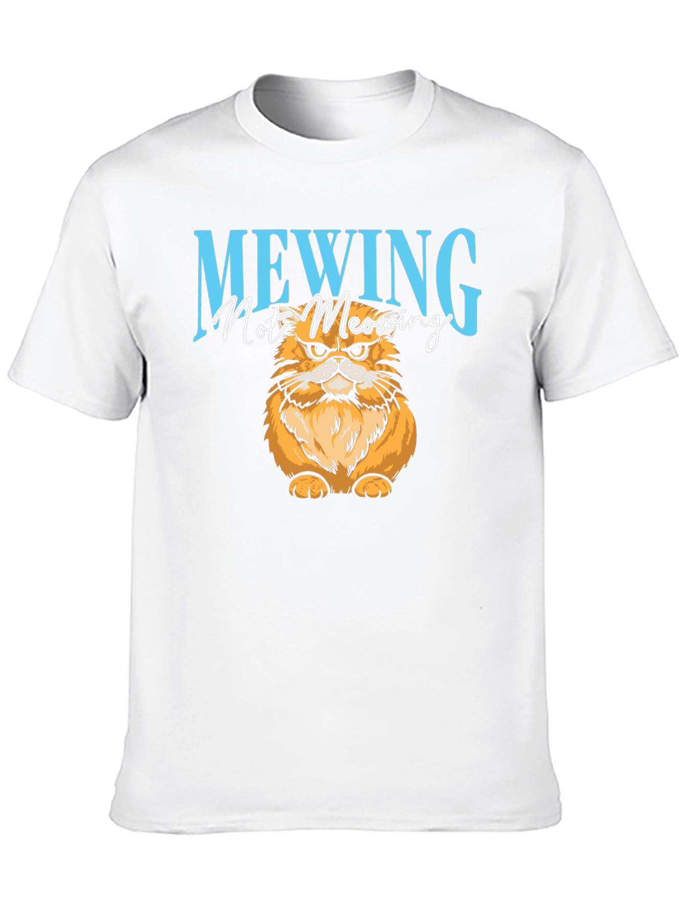 Mewing Cat Graphic T-Shirt