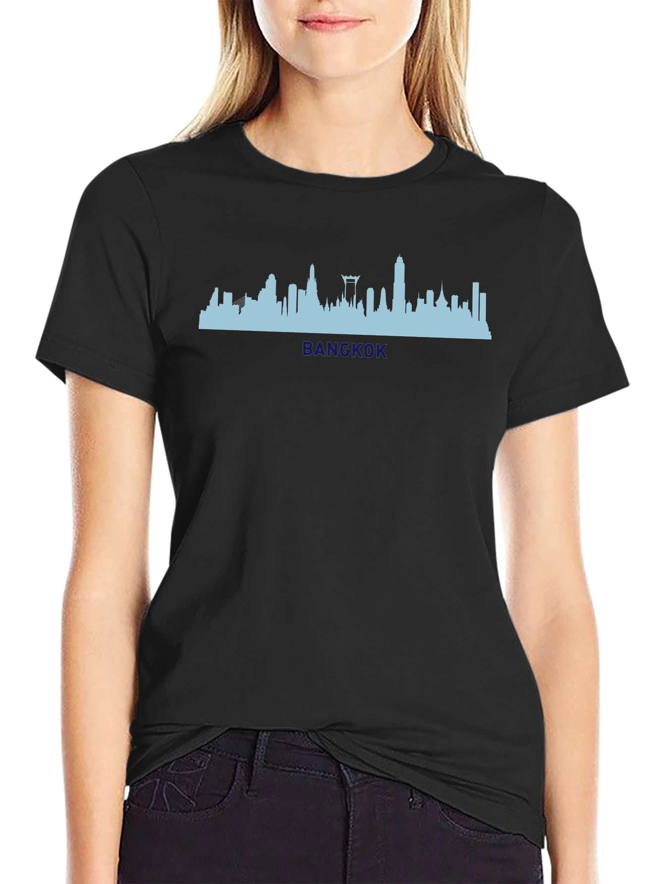 Bangkok Skyline Graphic Tee - Stylish Cityscape Shirt