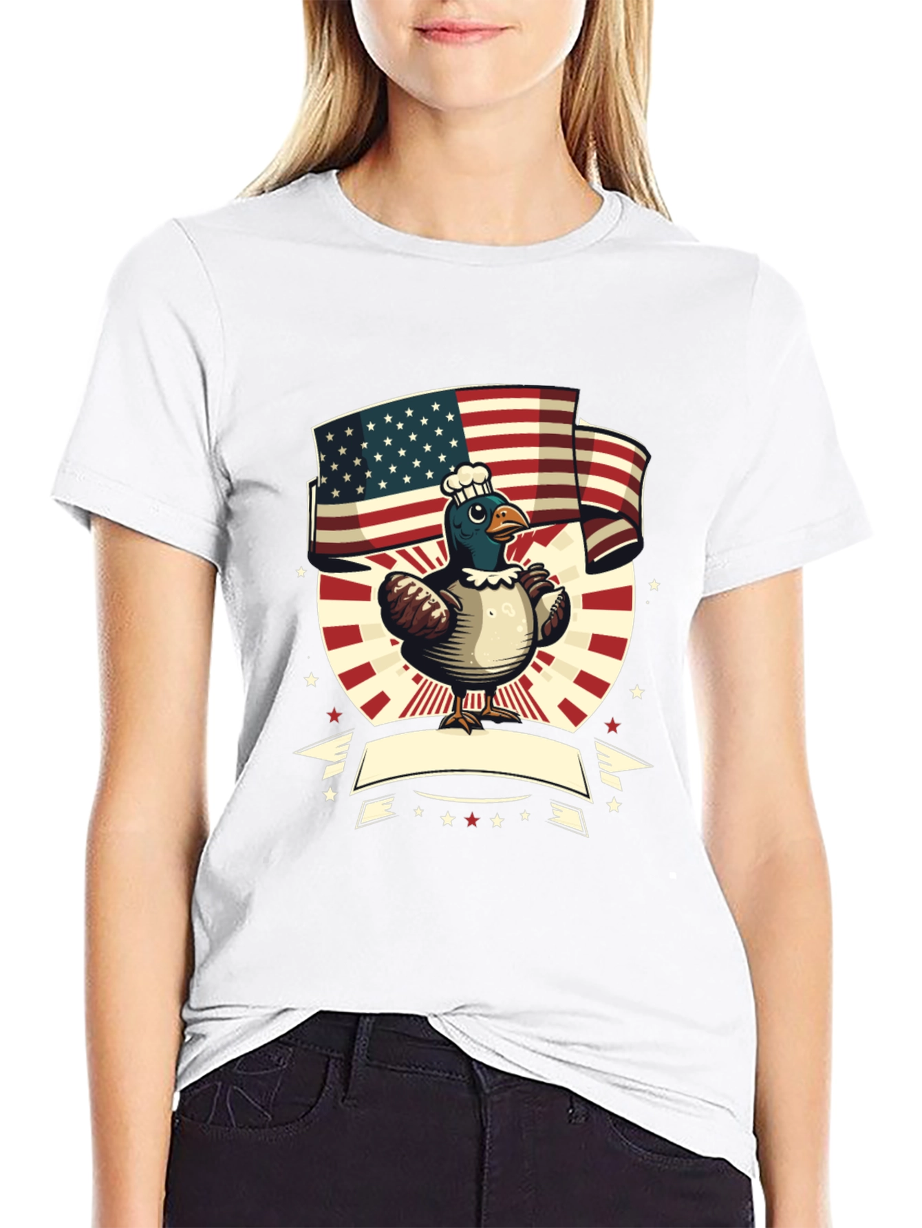 Patriotic Chef Duck T-Shirt