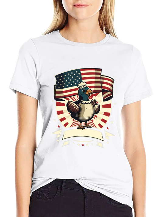 Patriotic Chef Duck T-Shirt