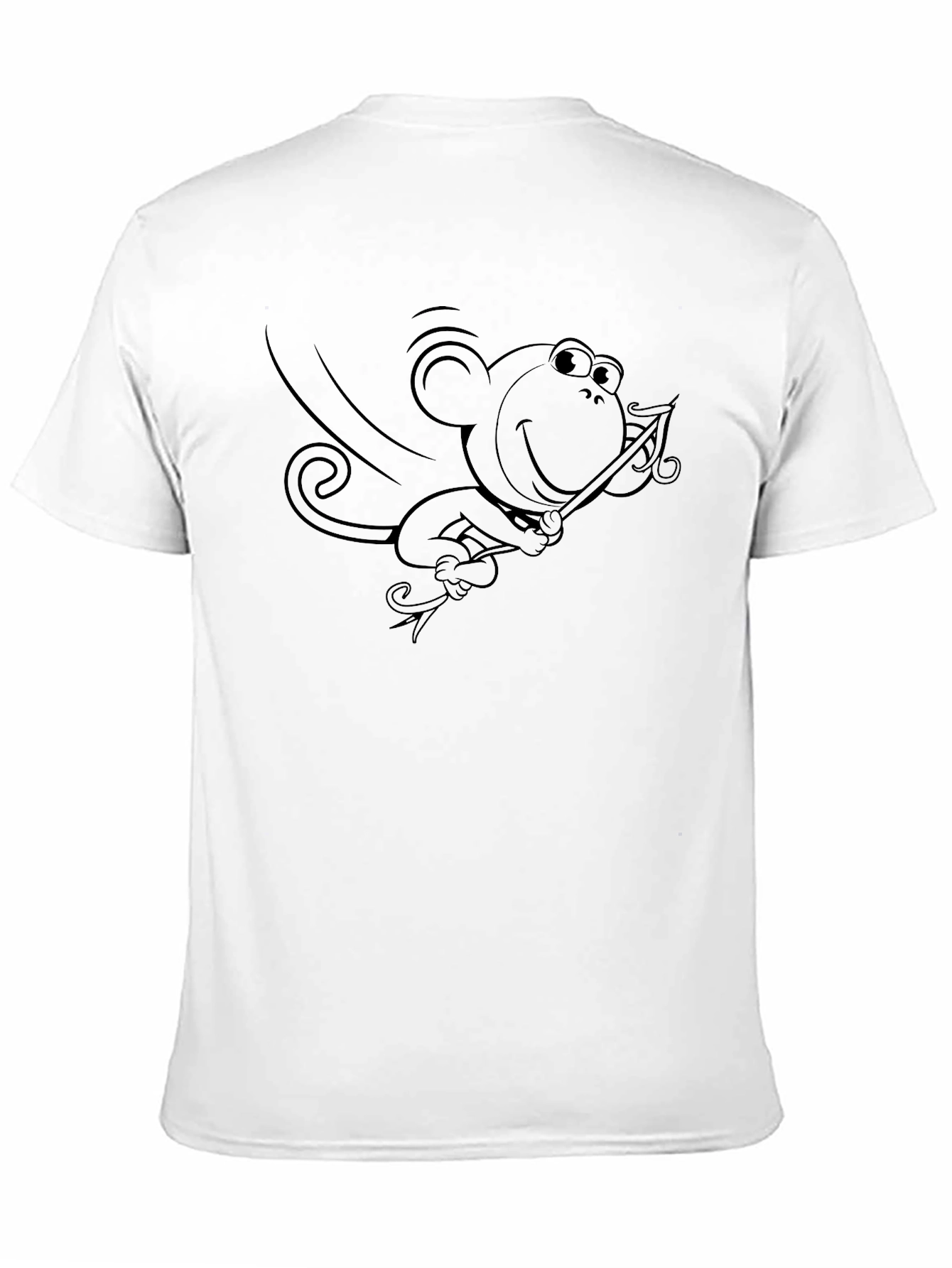 Monkey Rider Black Graphic Tee