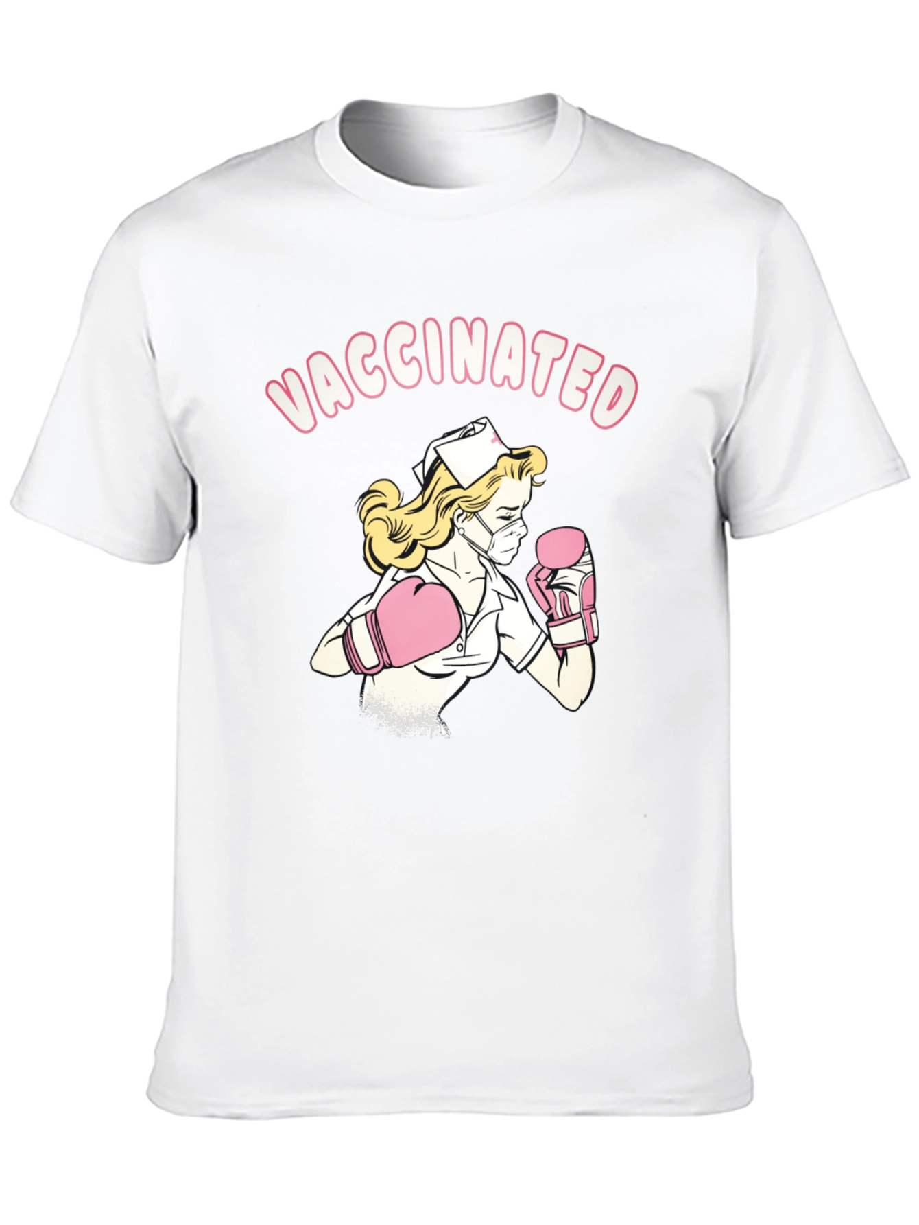 Vaccinated Nurse Boxer T-Shirt