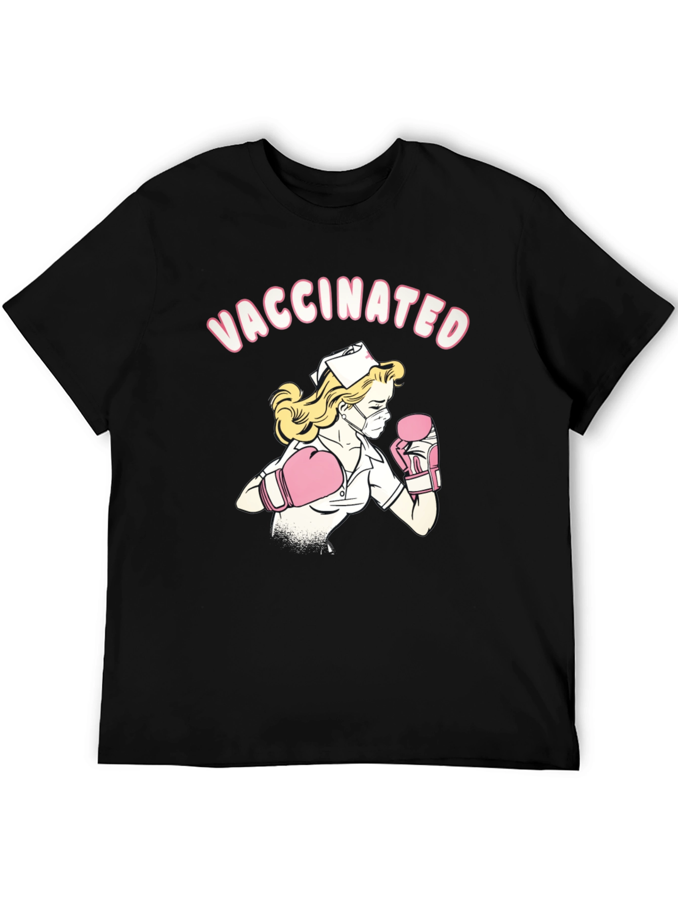 Vaccinated Nurse Boxer T-Shirt
