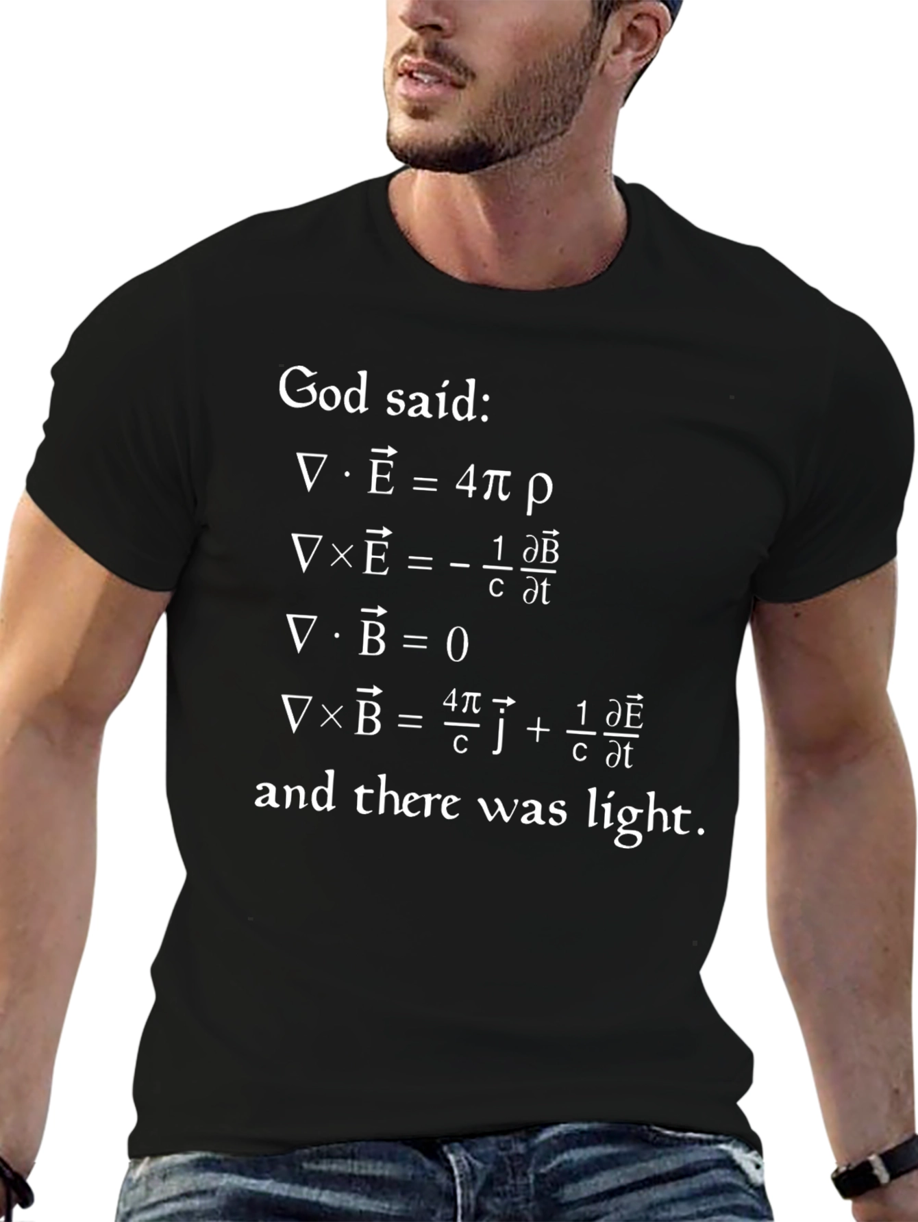 God Said Maxwells Equations Physics T-Shirt