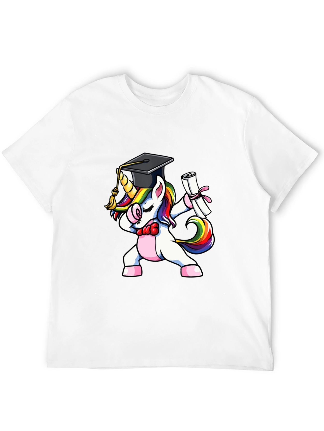 Funny Unicorn Graduation Dabbing T-Shirt