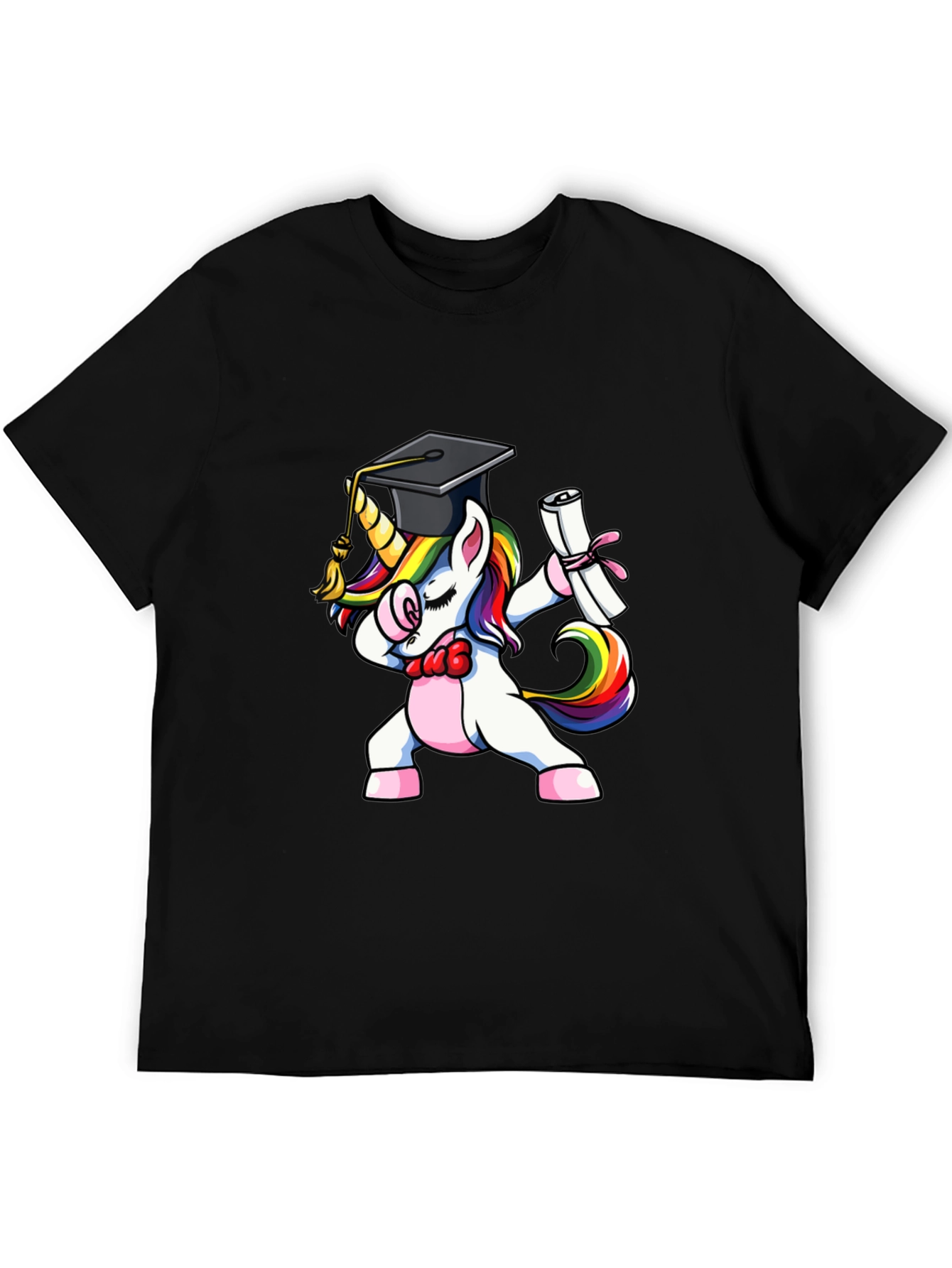 Funny Unicorn Graduation Dabbing T-Shirt