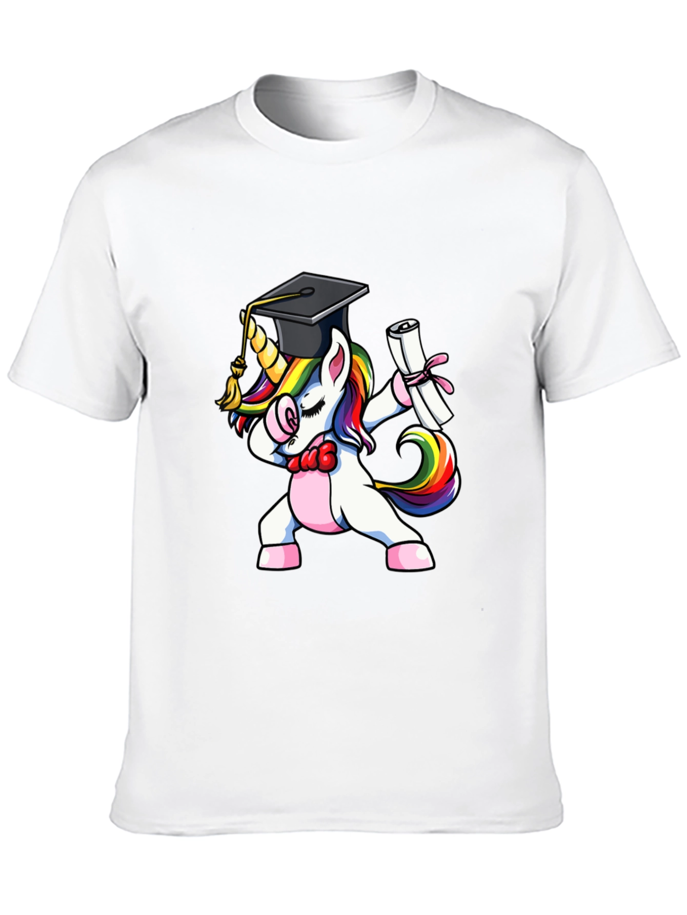 Funny Unicorn Graduation Dabbing T-Shirt