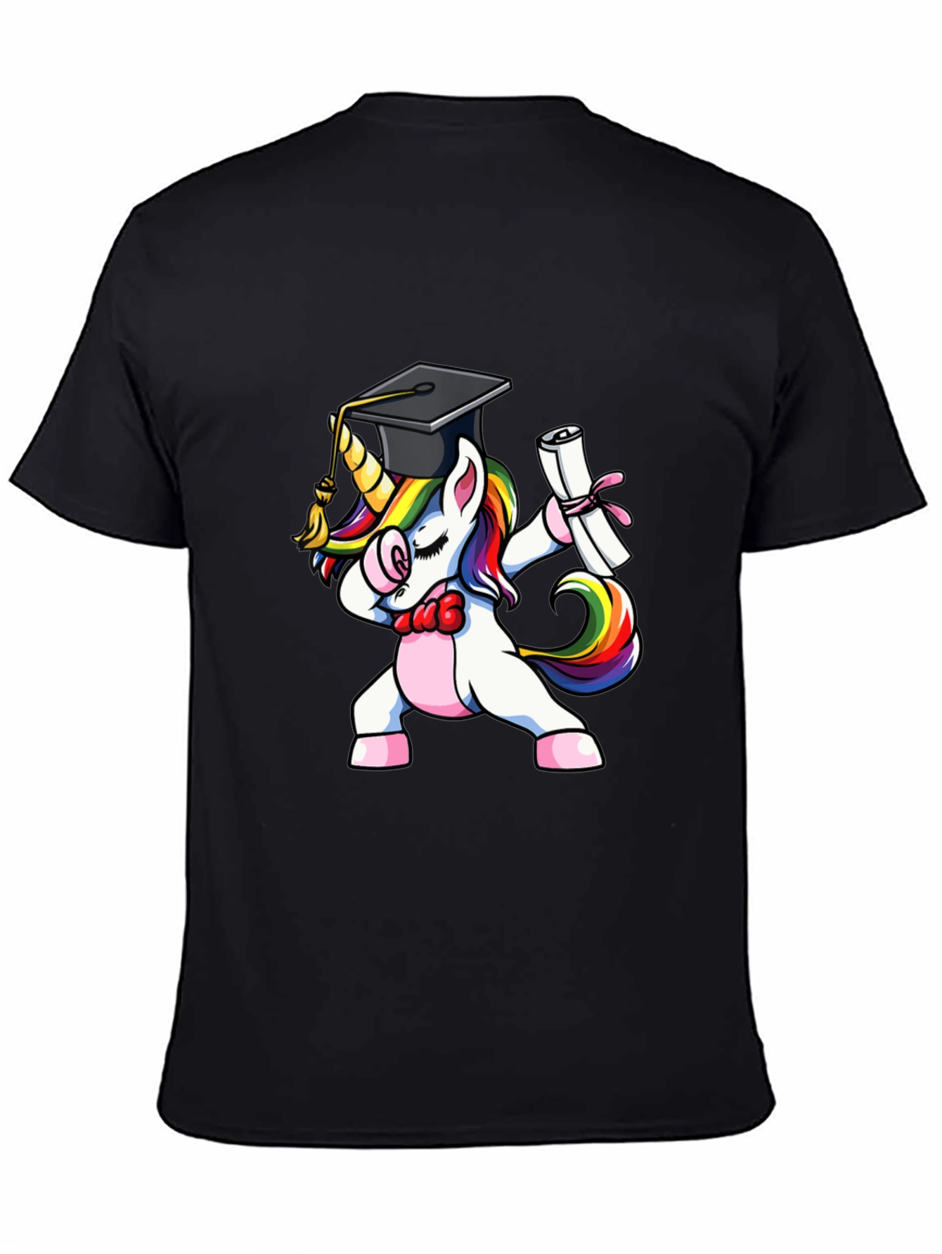 Funny Unicorn Graduation Dabbing T-Shirt
