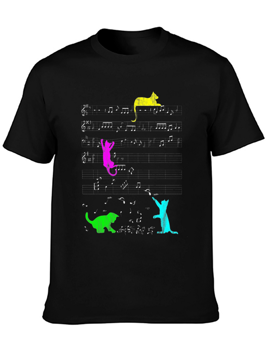 Musical Cats T-Shirt - Funny Graphic Tee