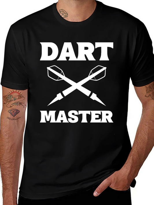 Dart Master Black T-Shirt - Cross Darts Design