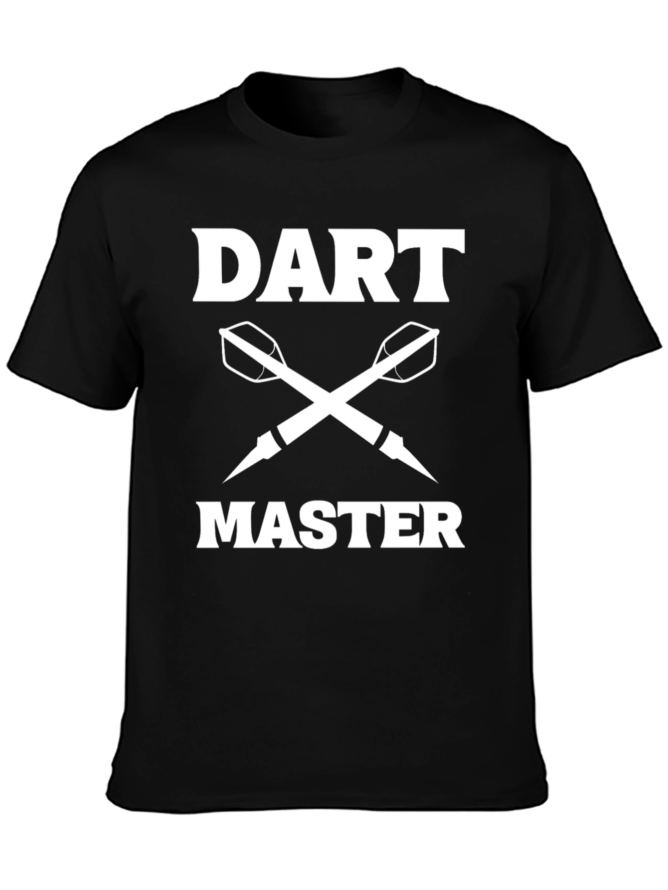 Dart Master Black T-Shirt - Cross Darts Design