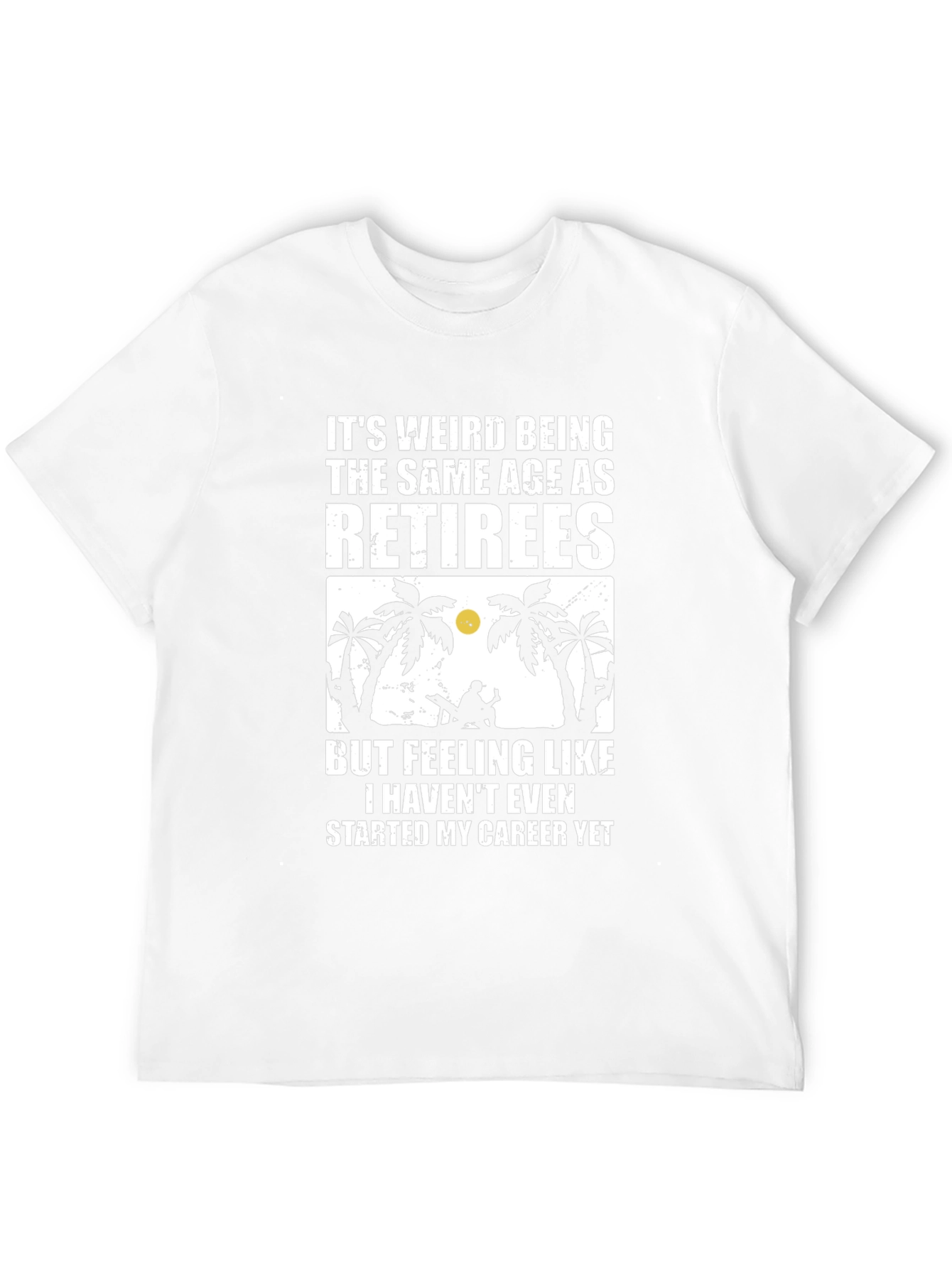 Retiree Age Black Graphic T-Shirt