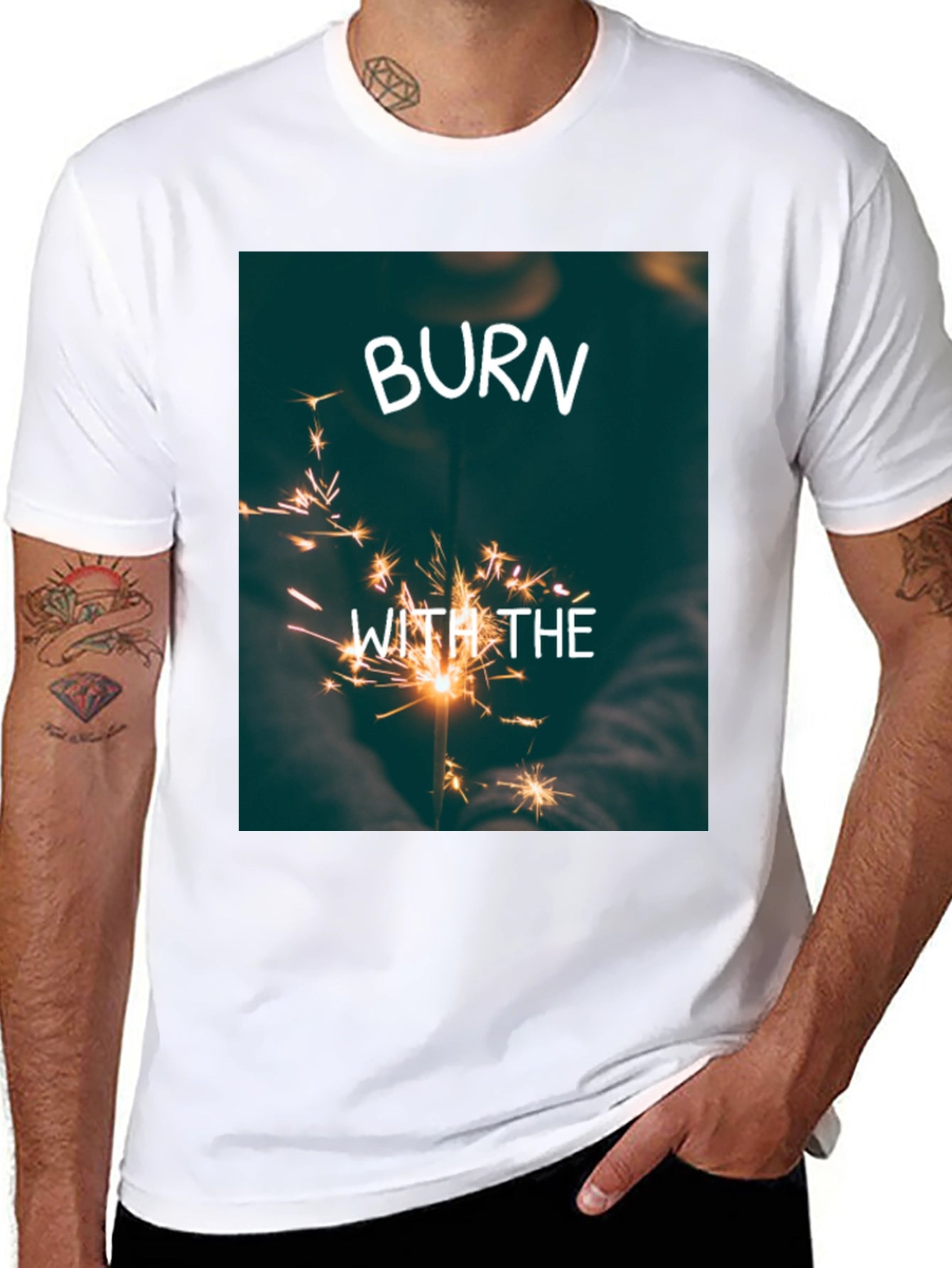 Burn With The Light T-Shirt - Black