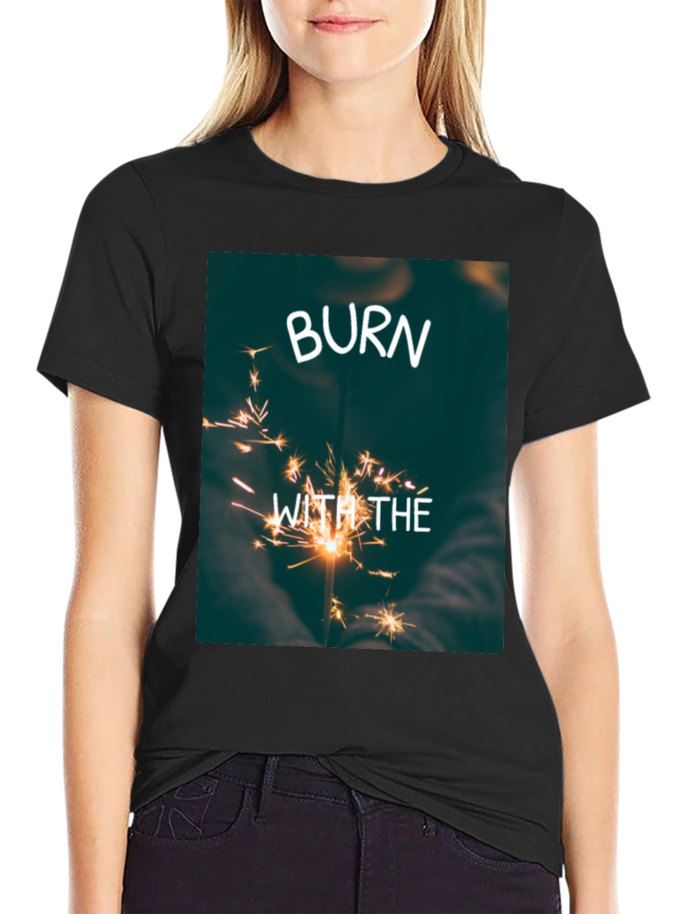 Burn With The Light T-Shirt - Black