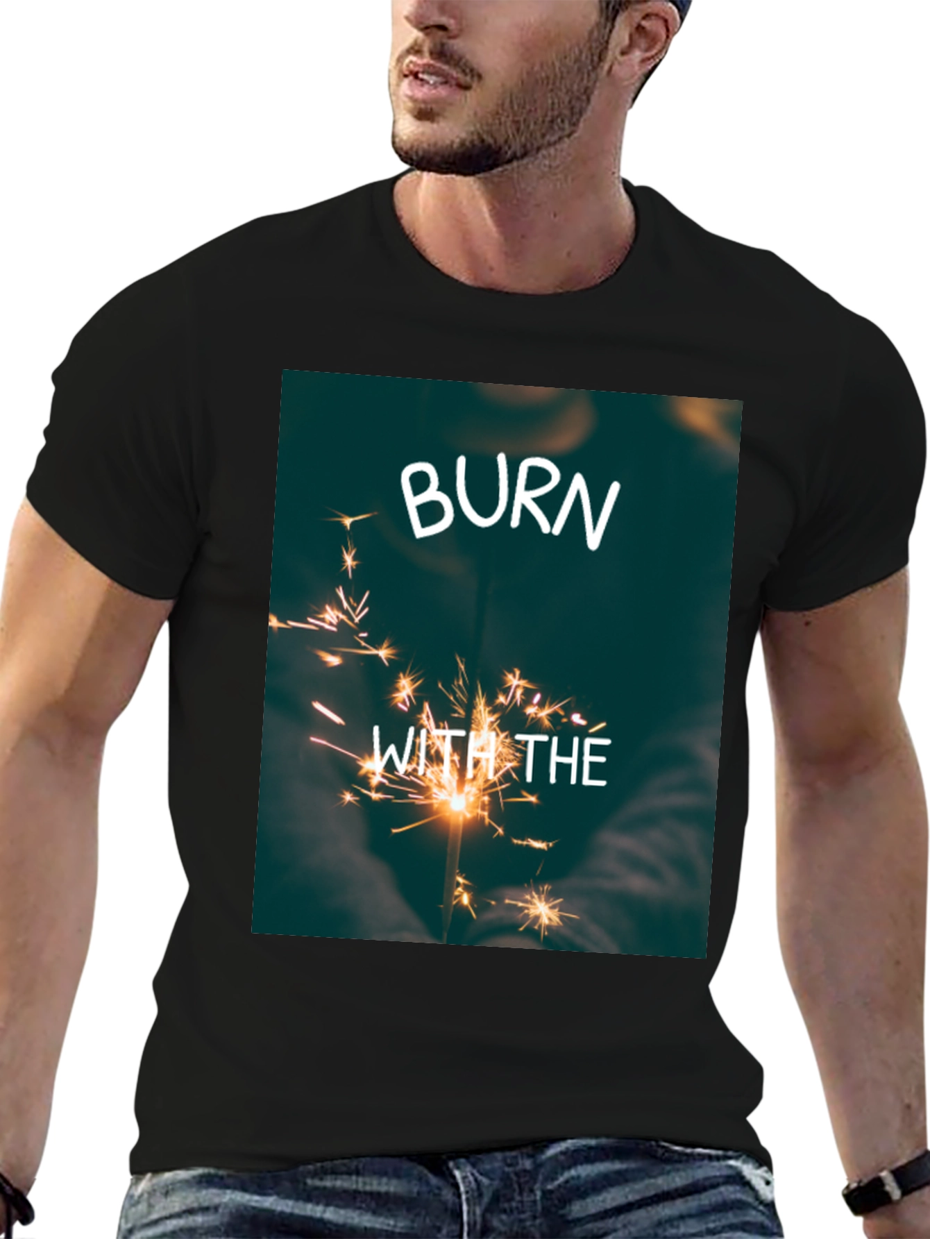 Burn With The Light T-Shirt - Black