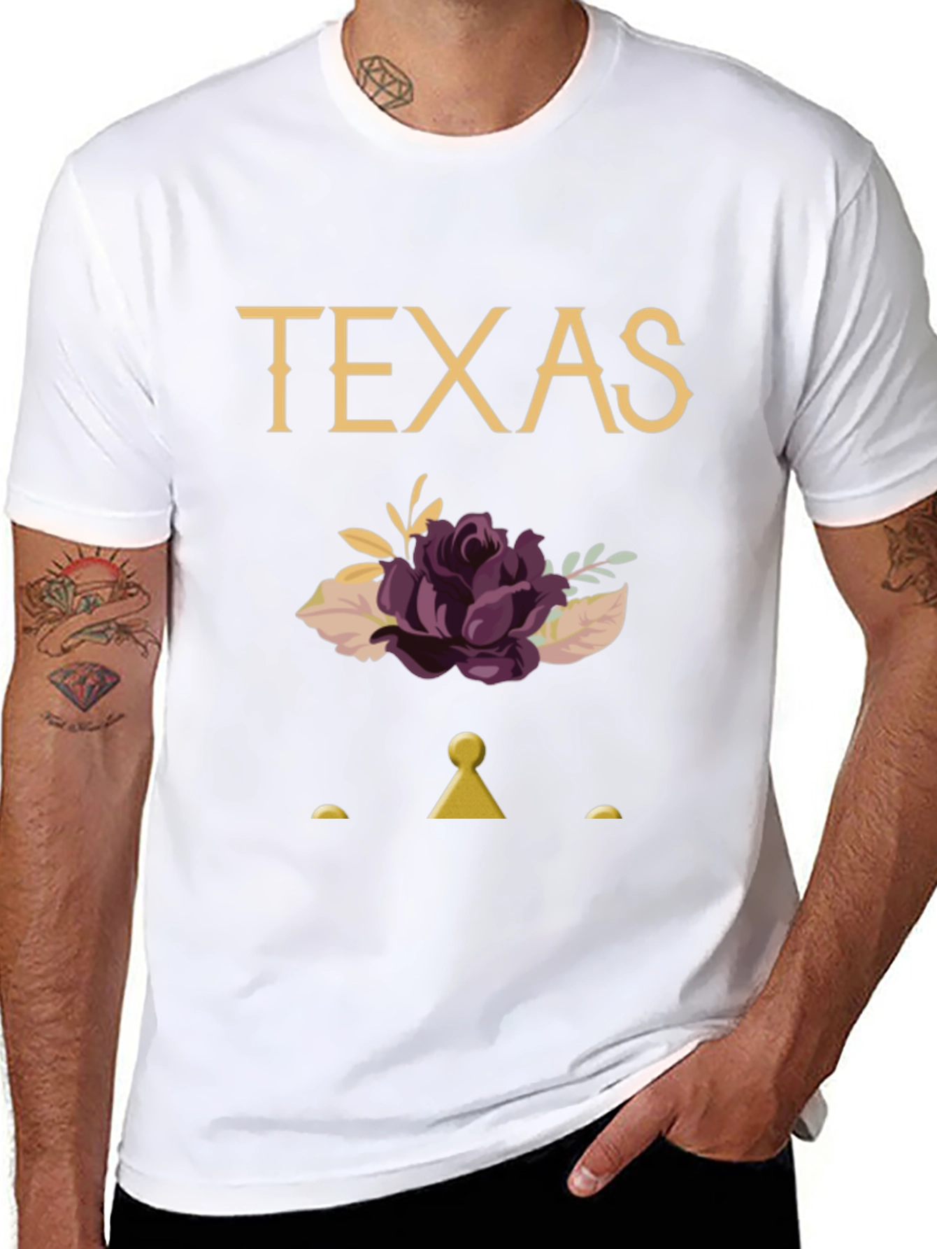 Texas Floral Graphic Tee - Unique State Pride
