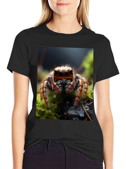 Jumping Spider Graphic Tee - Unique Insect Art