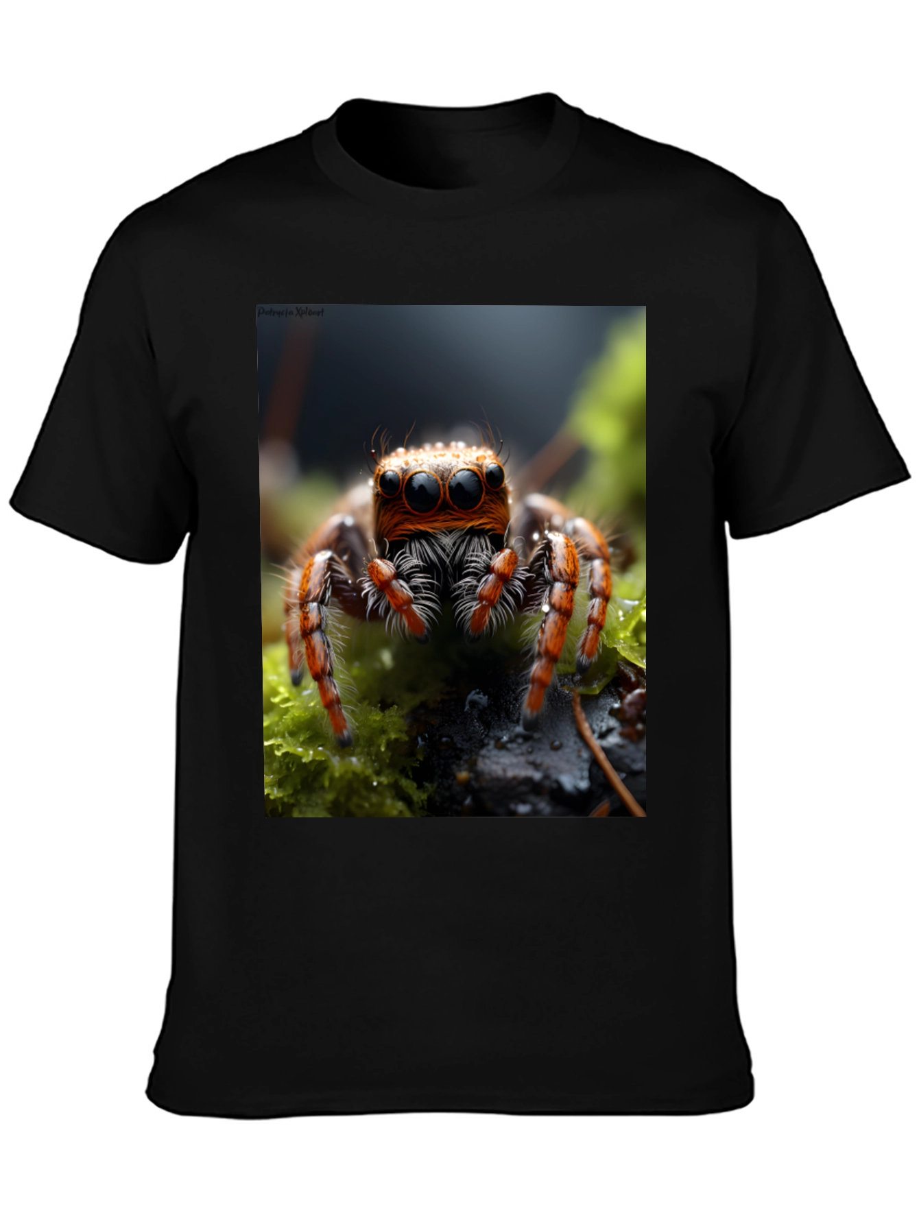 Jumping Spider Graphic Tee - Unique Insect Art