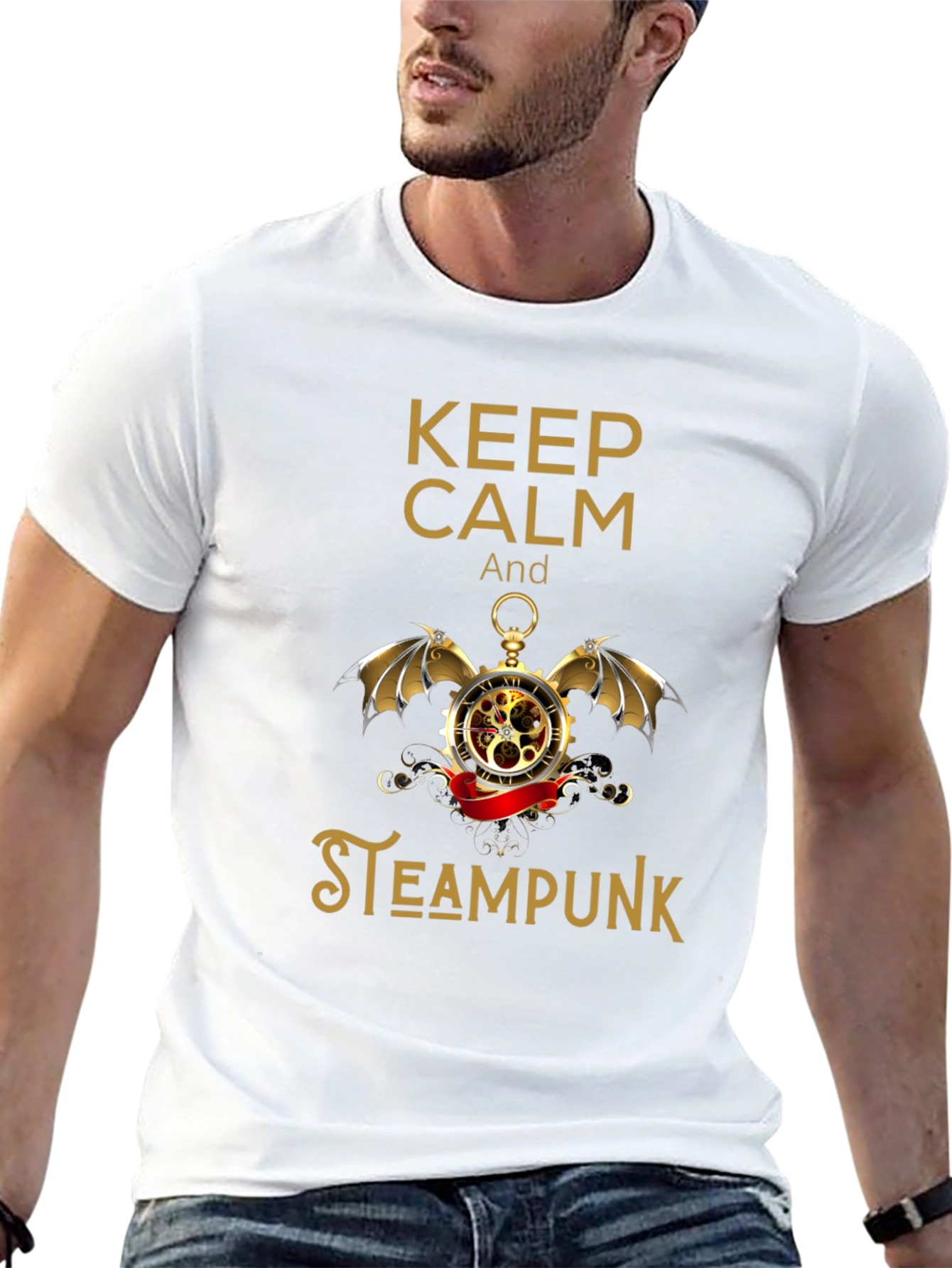 Steampunk T-Shirt - Keep Calm Style