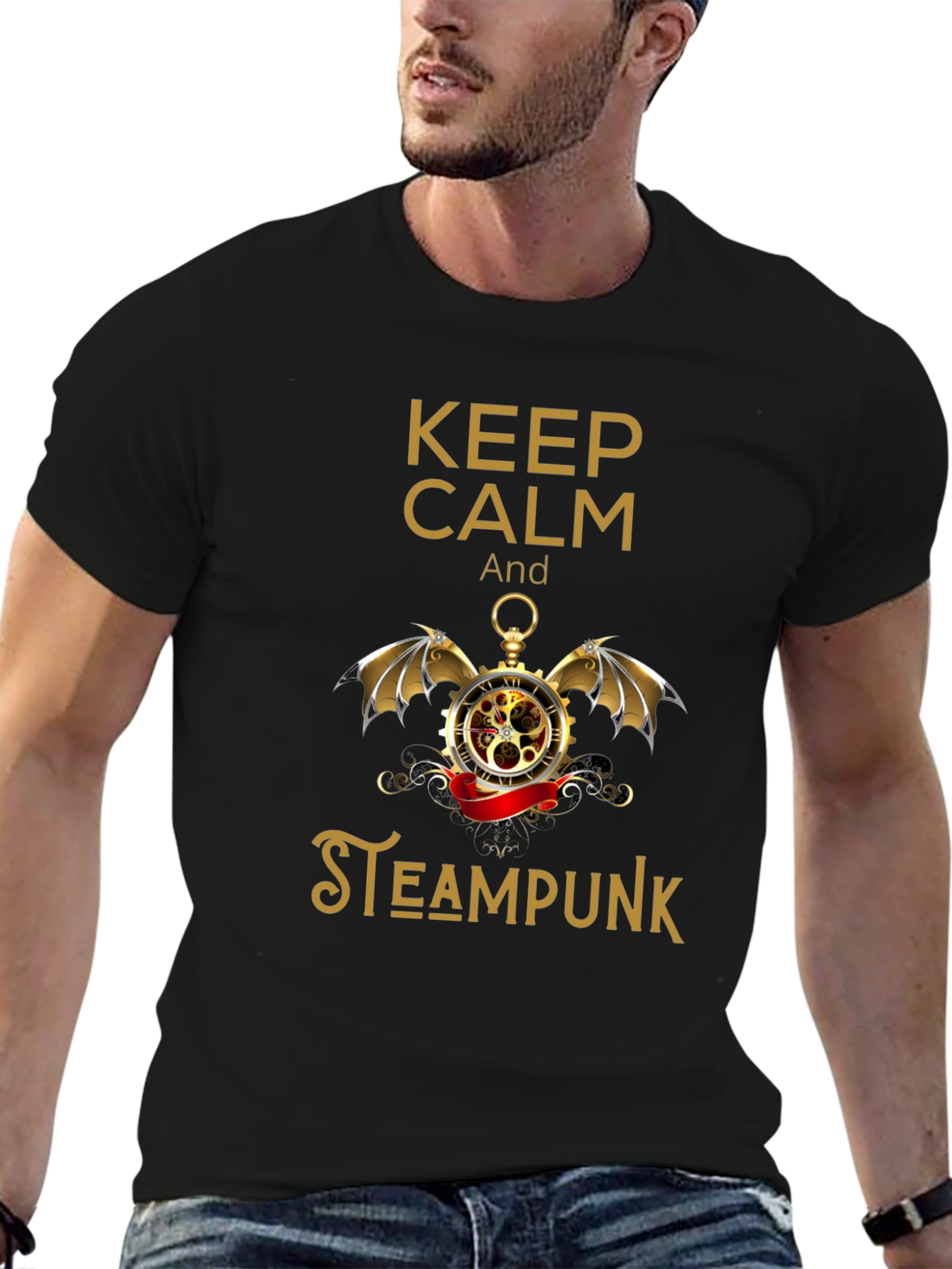 Steampunk T-Shirt - Keep Calm Style