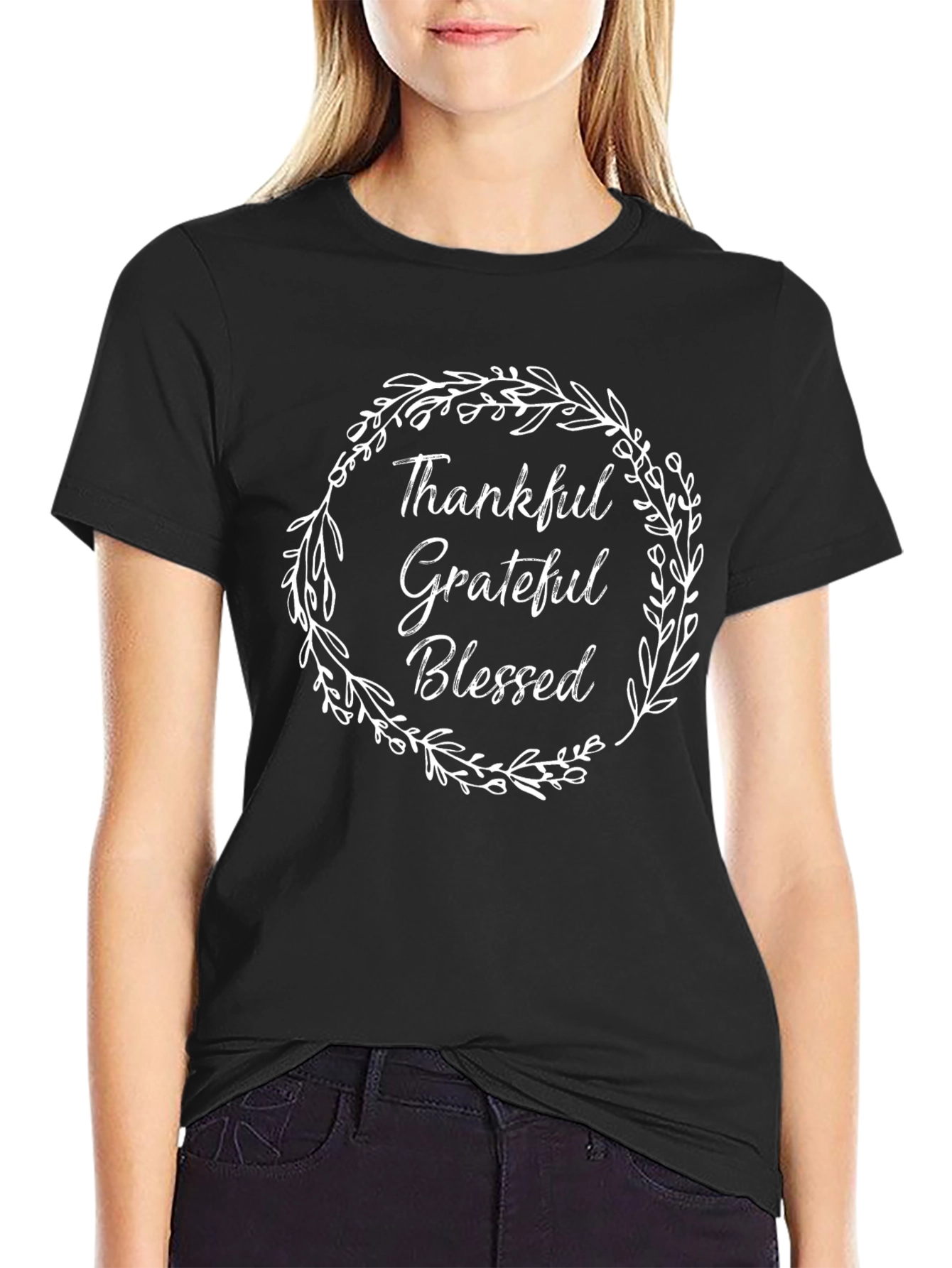 Thankful Grateful Blessed Graphic Tee