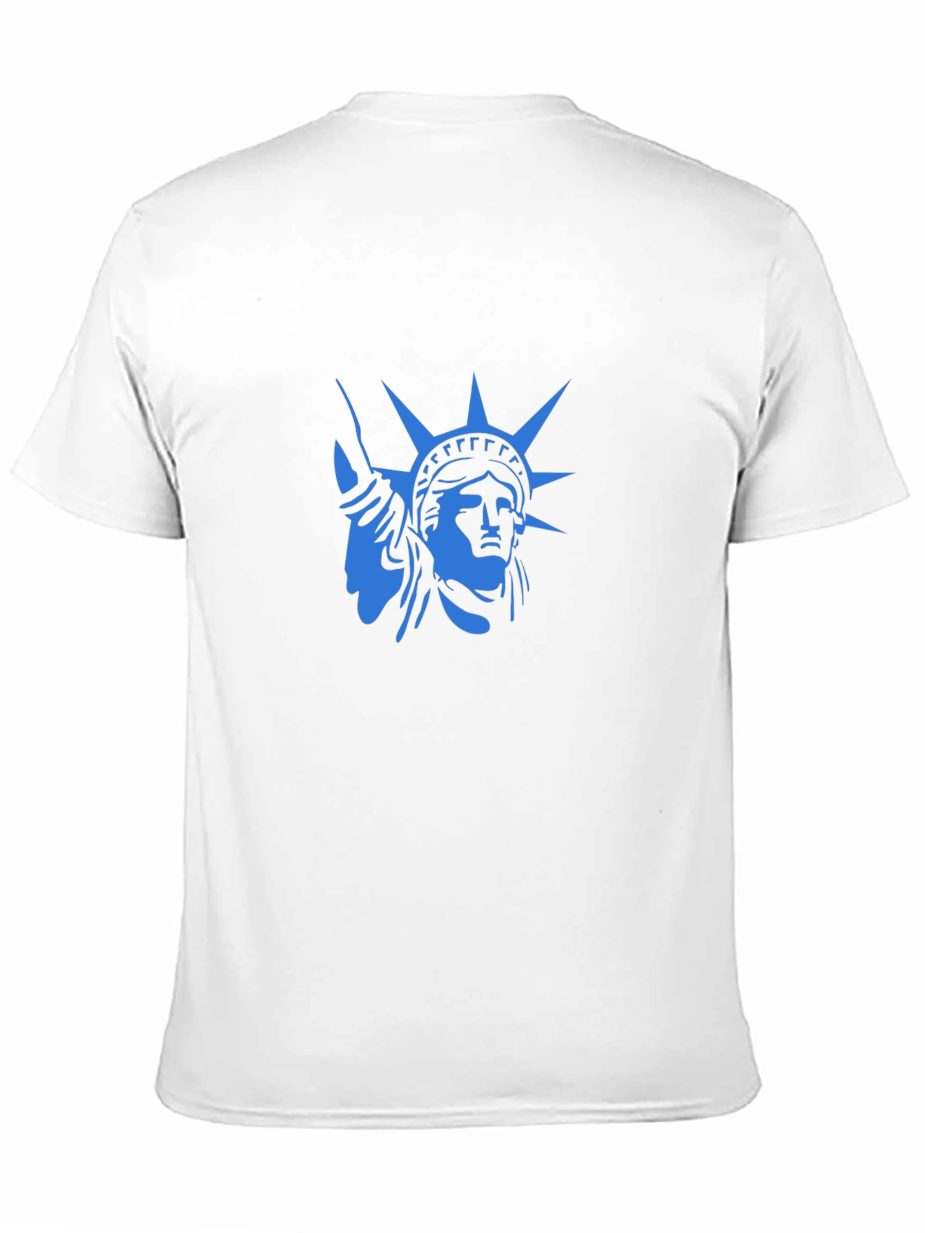 Statue of Liberty Graphic T-Shirt - Cool Blue Design