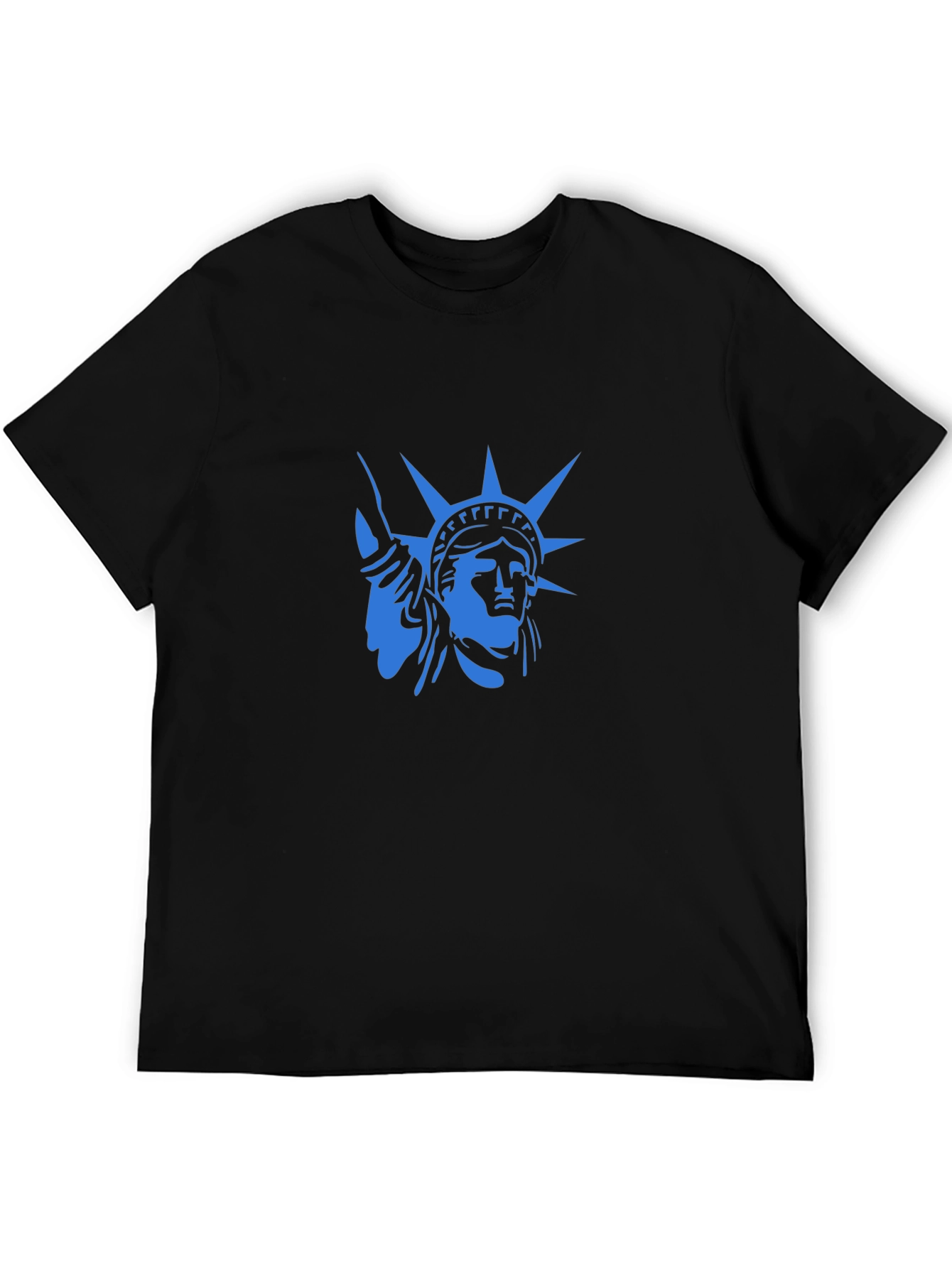 Statue of Liberty Graphic T-Shirt - Cool Blue Design