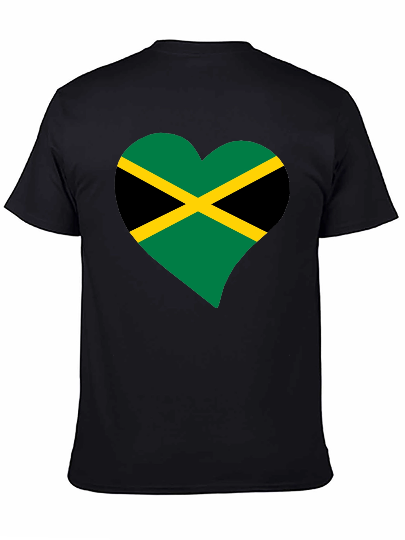 Jamaica Flag Heart T-Shirt