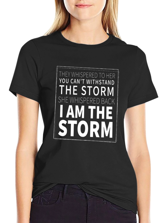 I Am The Storm Graphic Tee - Unisex Black T-Shirt