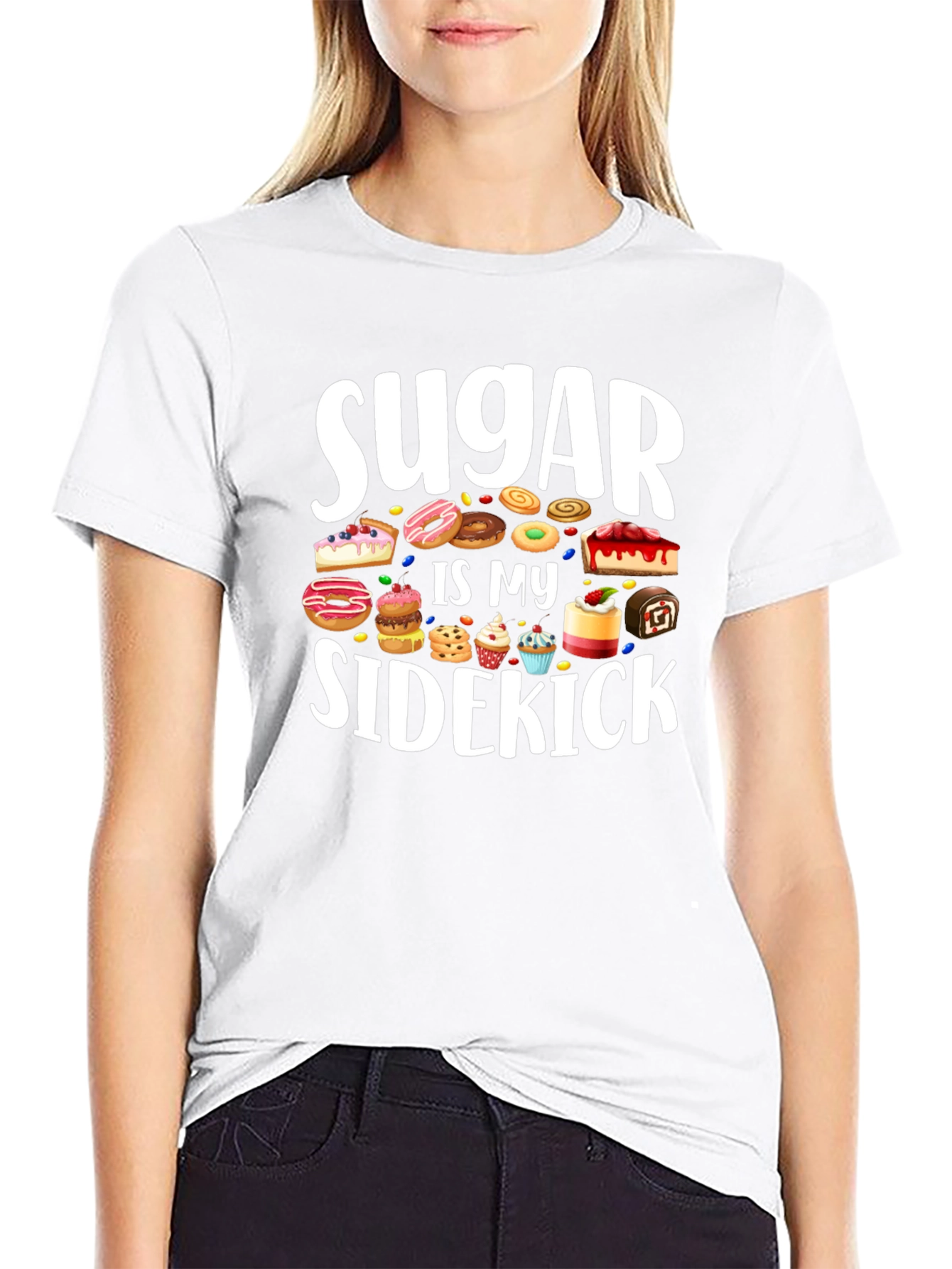Sugar Is My Sidekick T-Shirt - Sweet Tooth Tee