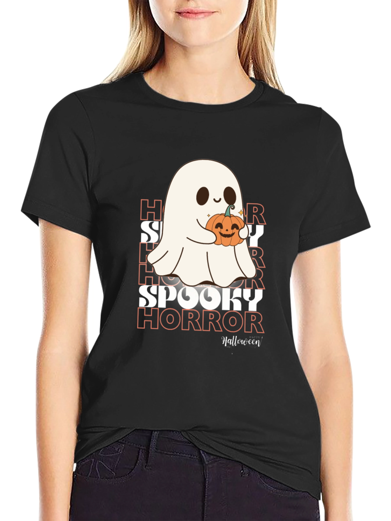 Halloween Spooky Horror Ghost T-Shirt