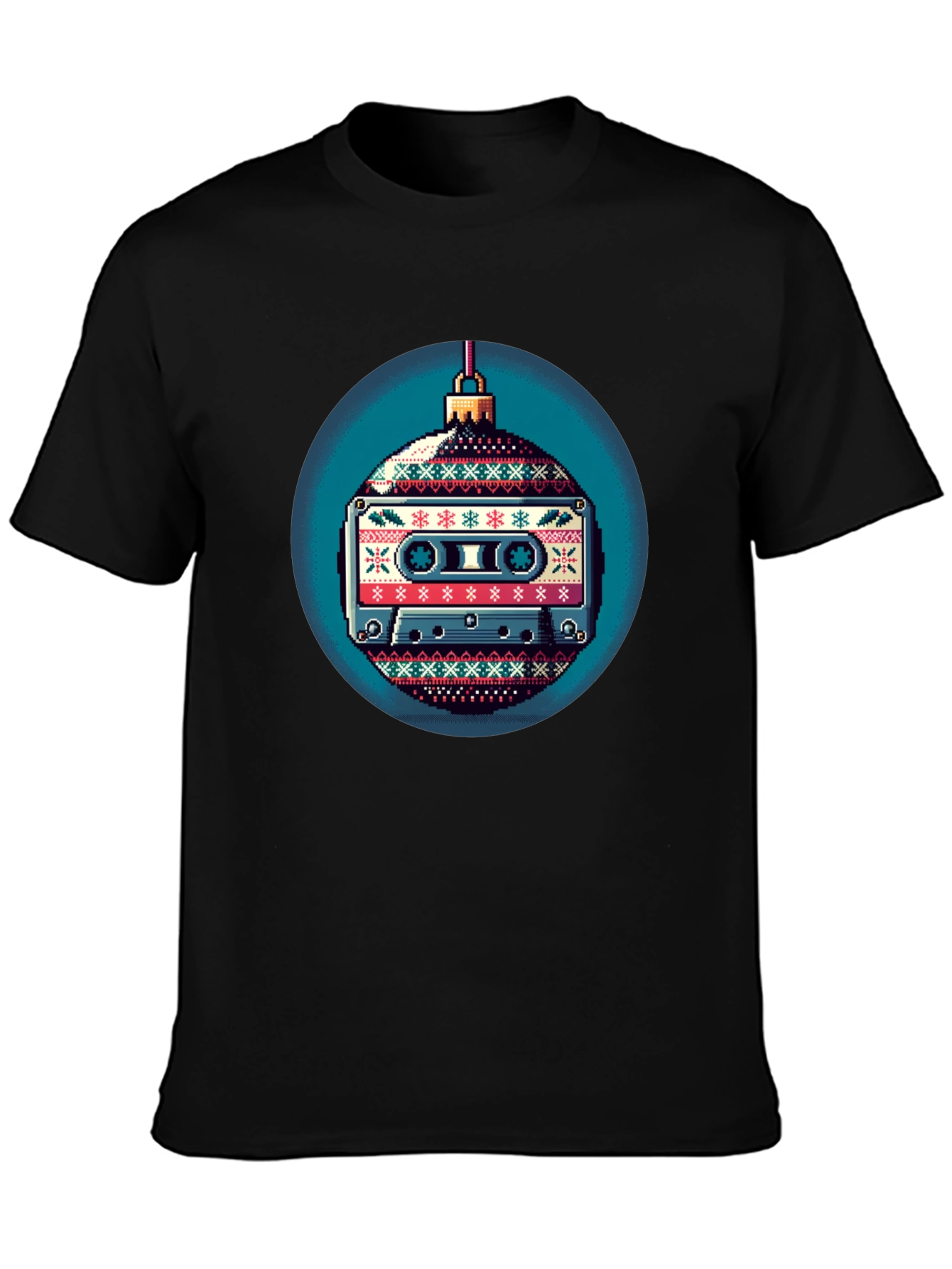 Retro Cassette Ornament Graphic T-Shirt