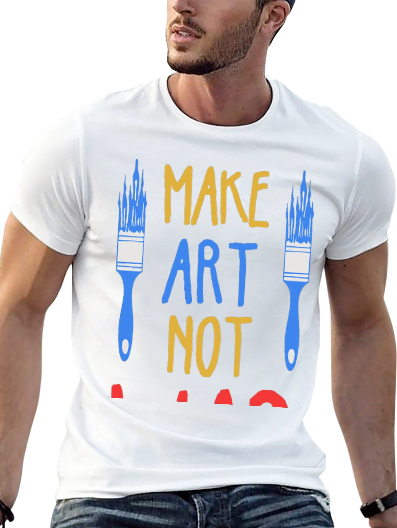 Make Art Not War Graphic Tee