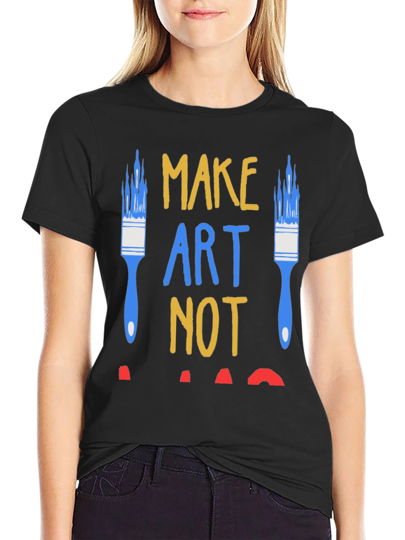 Make Art Not War Graphic Tee