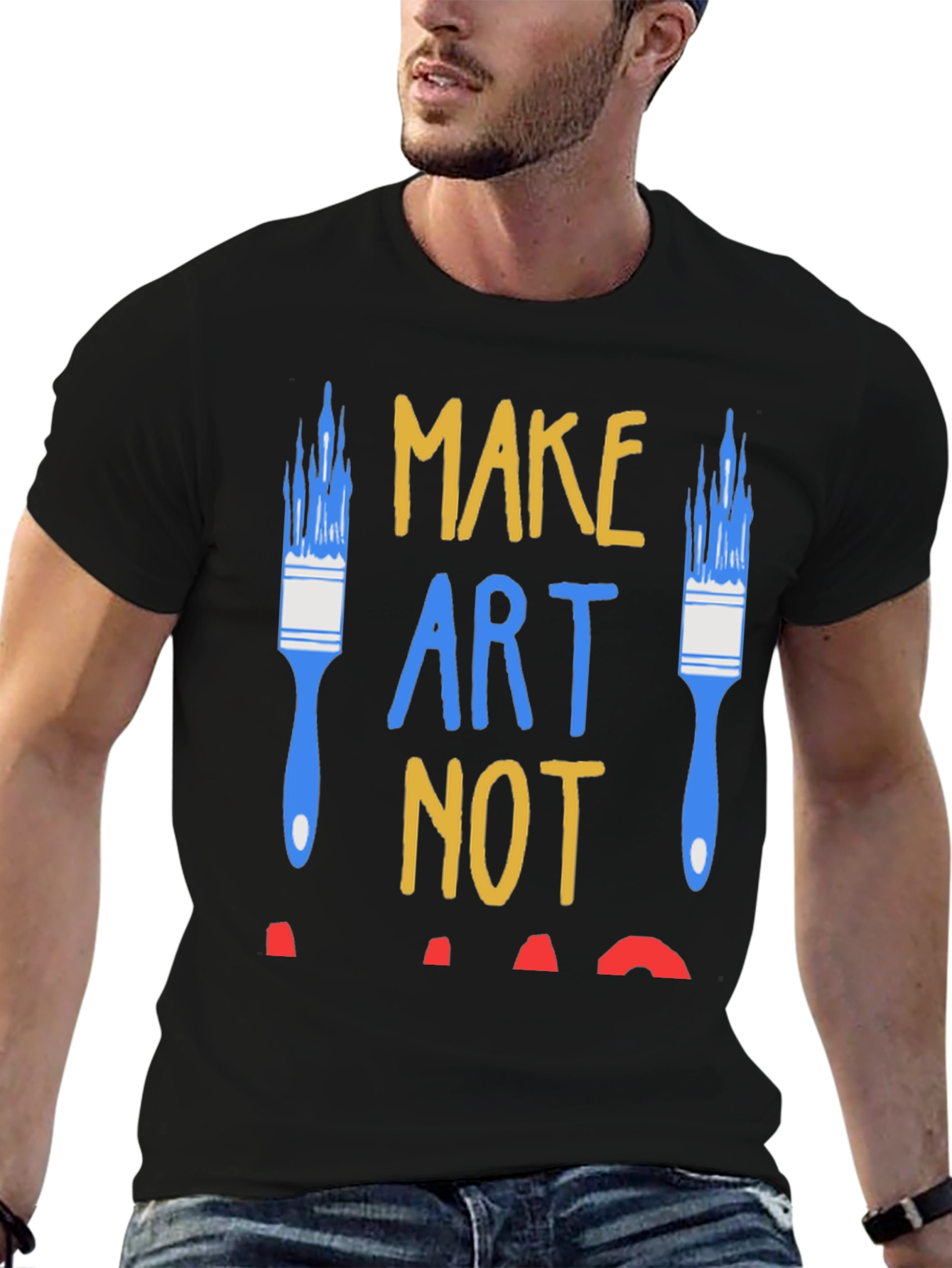 Make Art Not War Graphic Tee