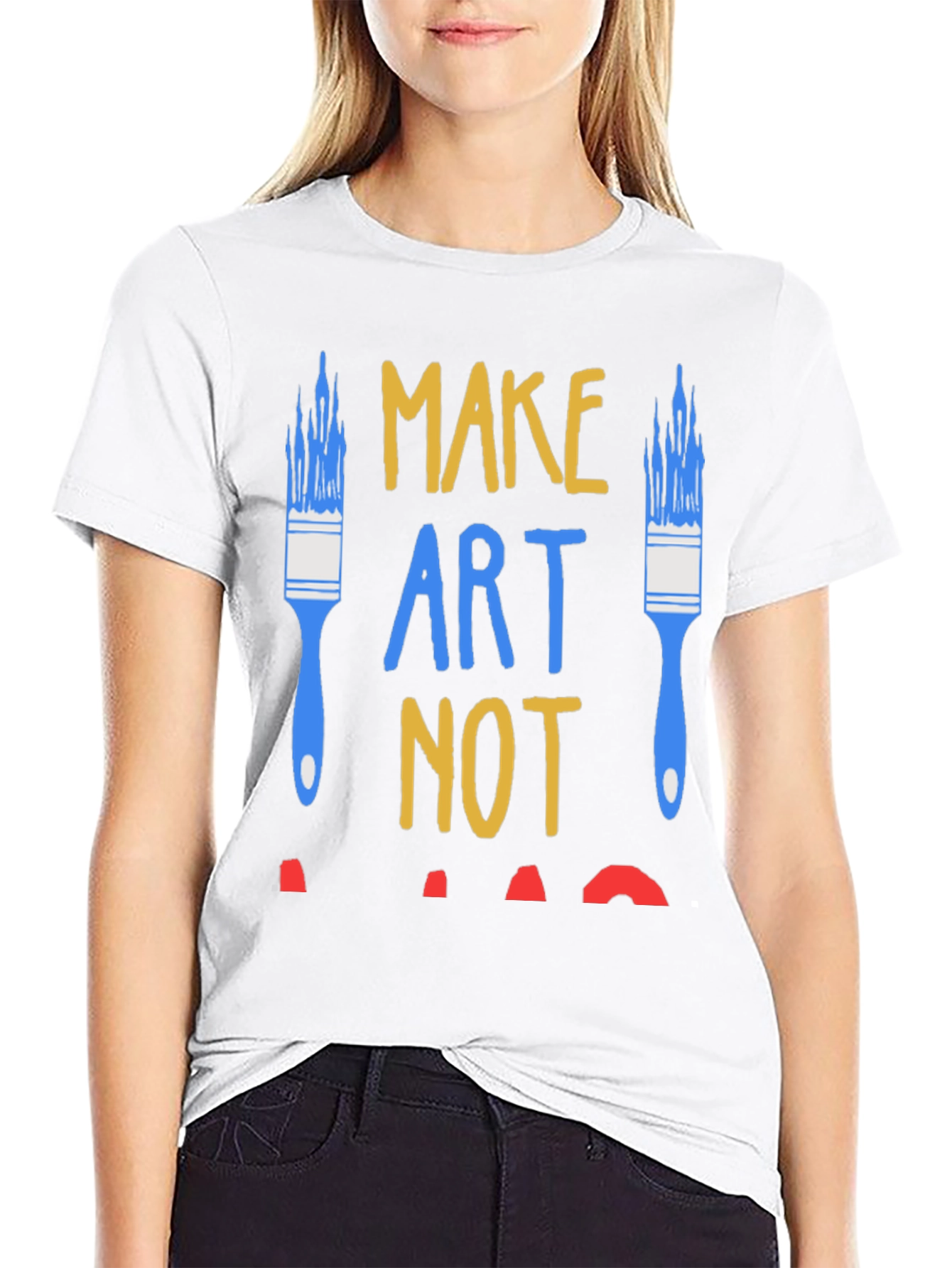 Make Art Not War Graphic Tee