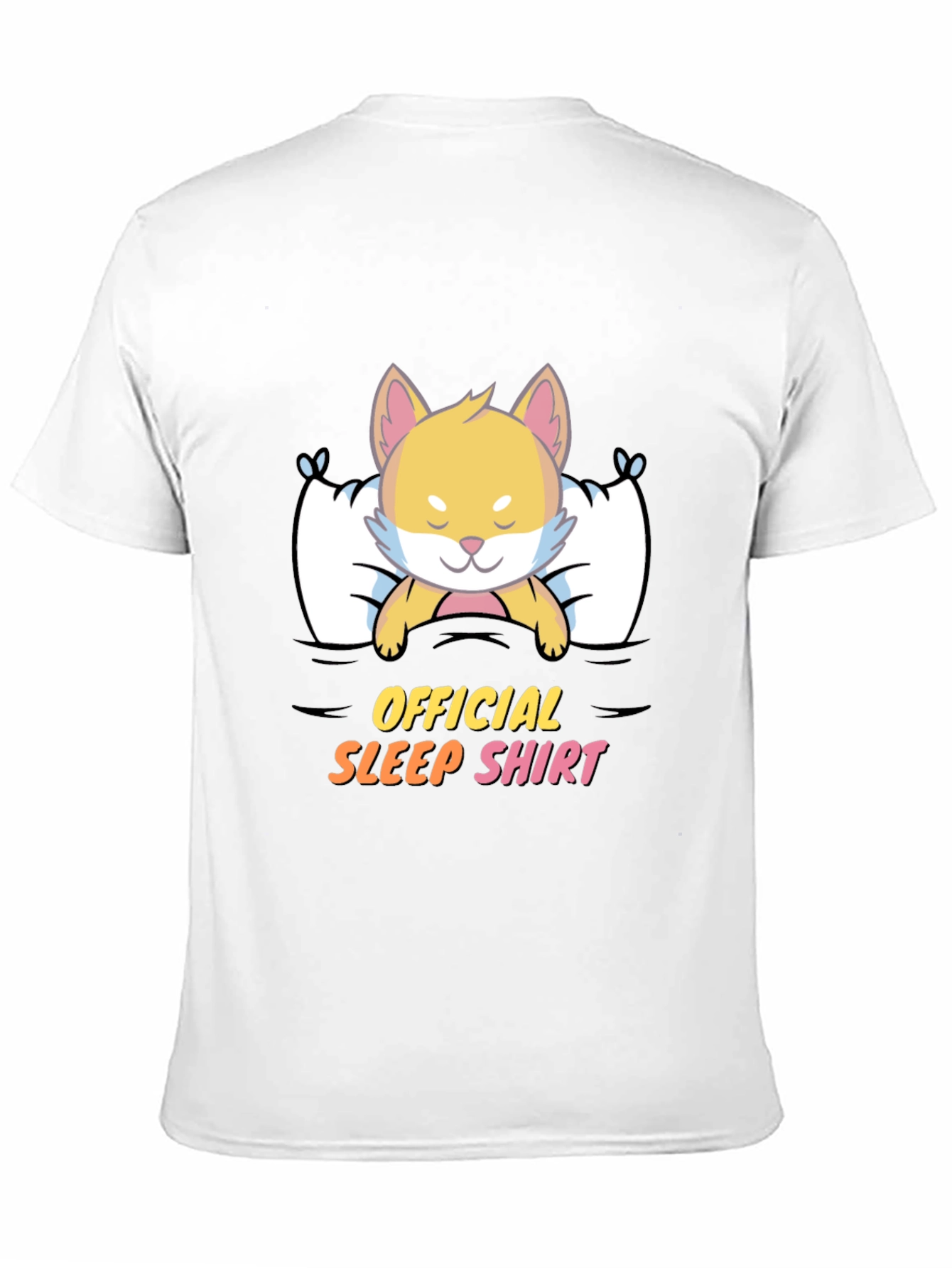 Cute Dog Official Sleep Shirt Black T-Shirt
