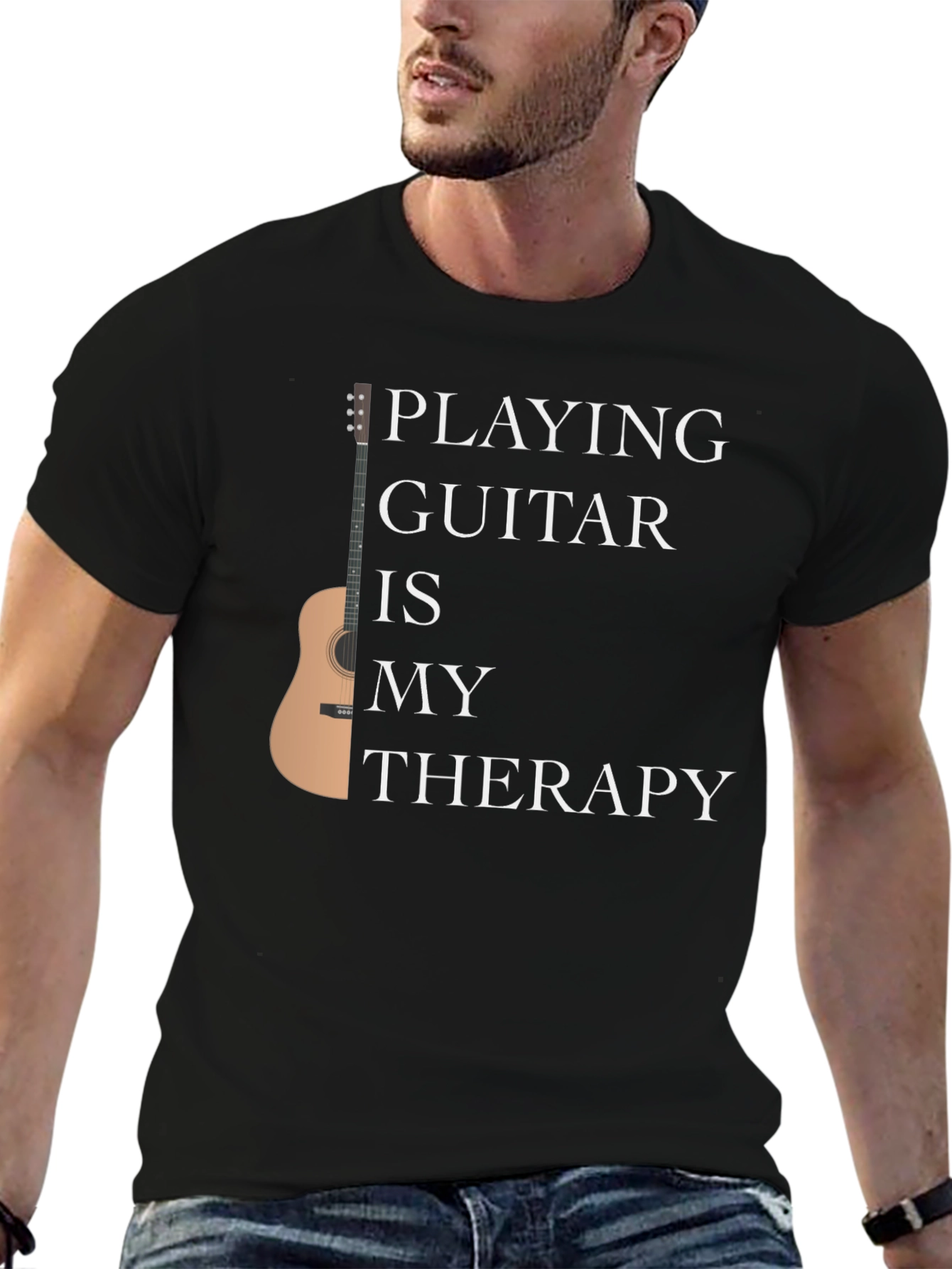 Guitar Therapy T-Shirt - Music Lover Tee