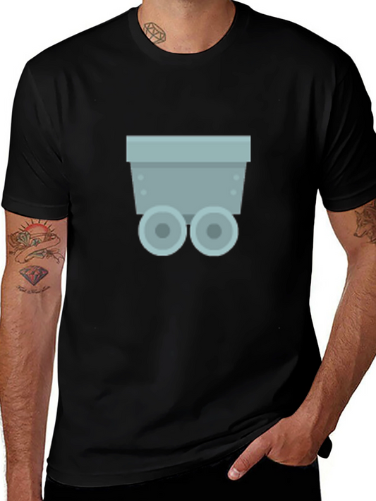Minecart Graphic Tee - Black Crewneck