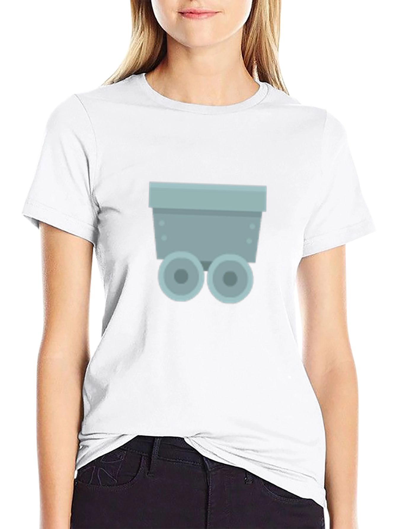 Minecart Graphic Tee - Black Crewneck