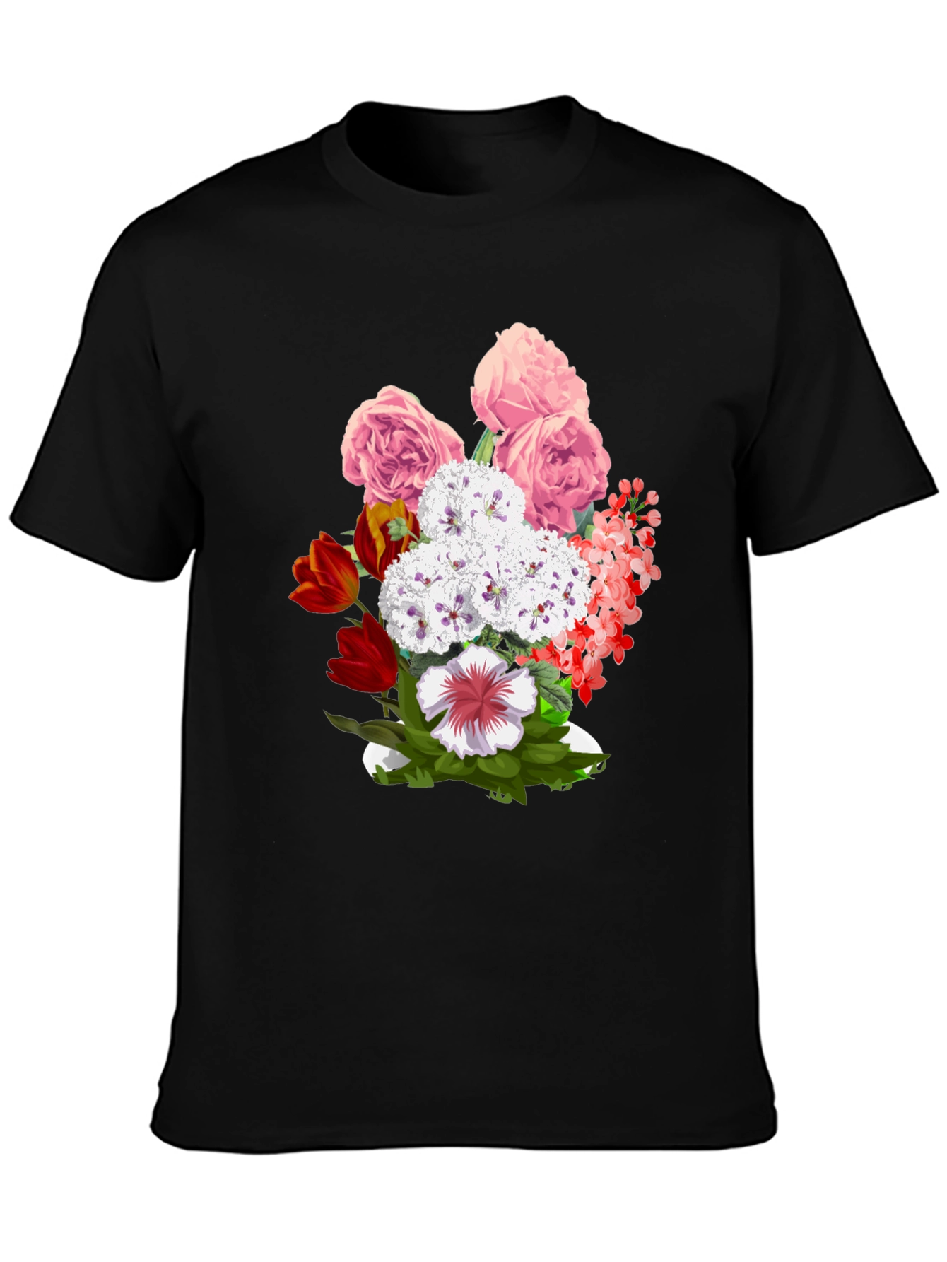 Floral Bouquet Graphic T-Shirt