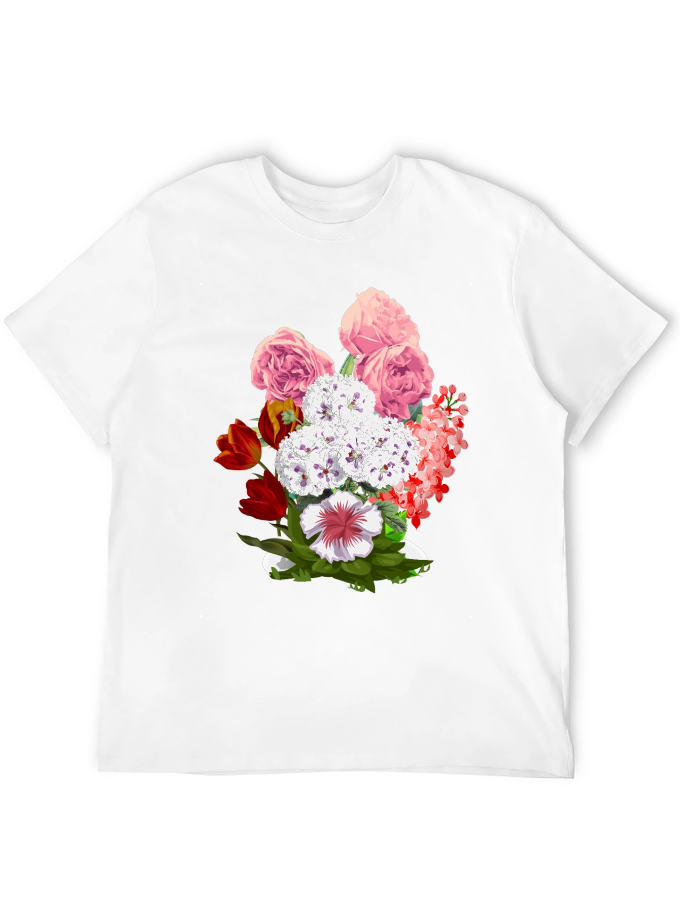 Floral Bouquet Graphic T-Shirt