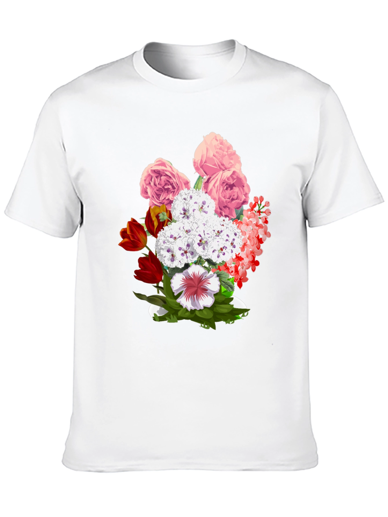 Floral Bouquet Graphic T-Shirt