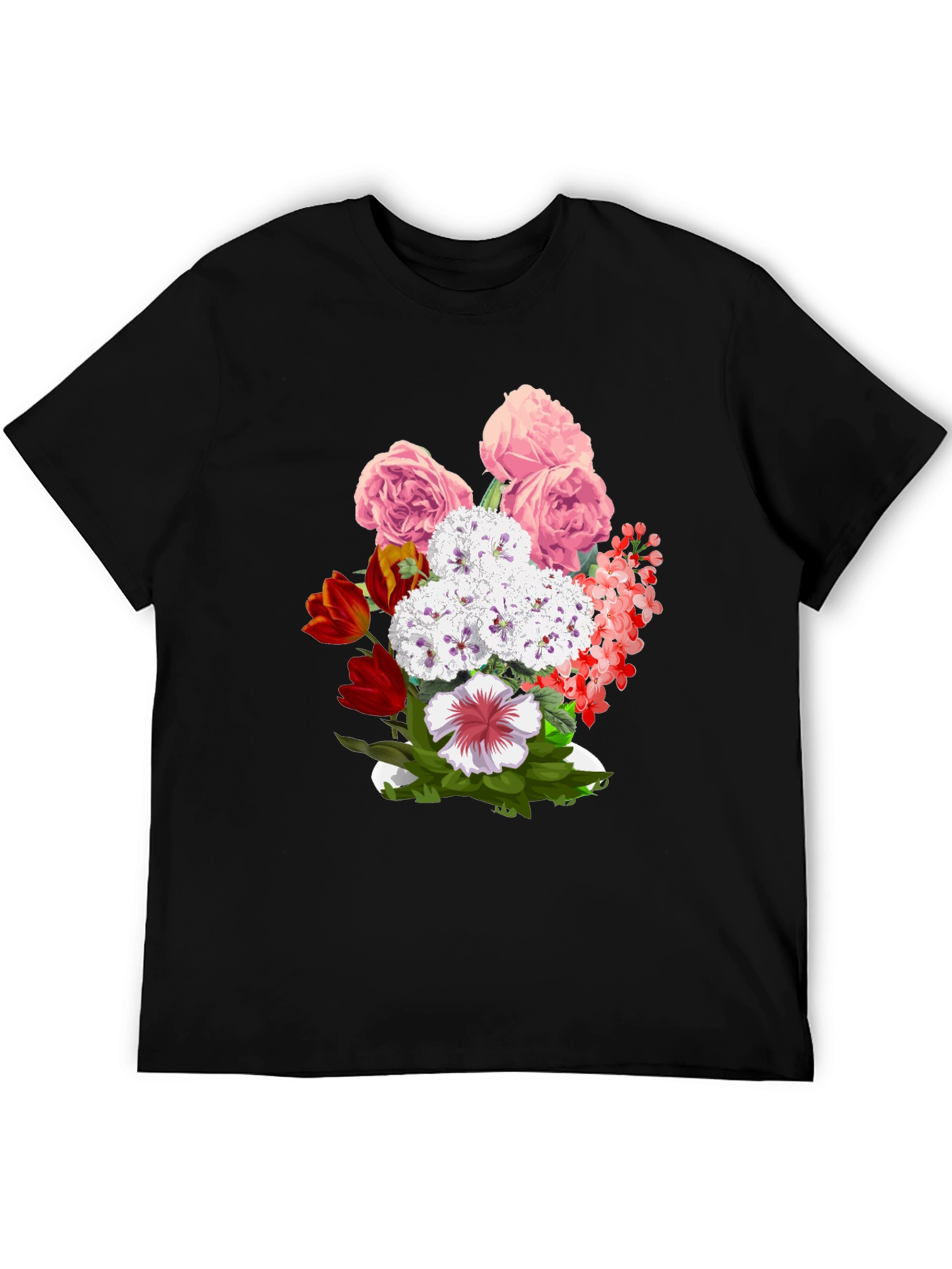 Floral Bouquet Graphic T-Shirt