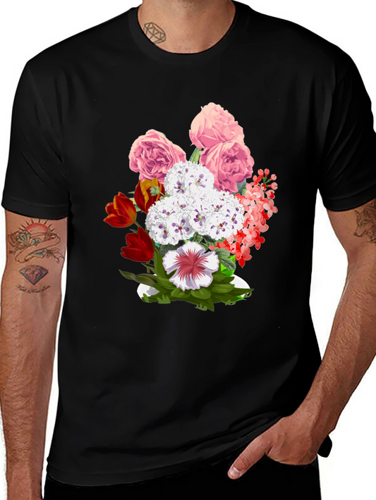 Floral Bouquet Graphic T-Shirt