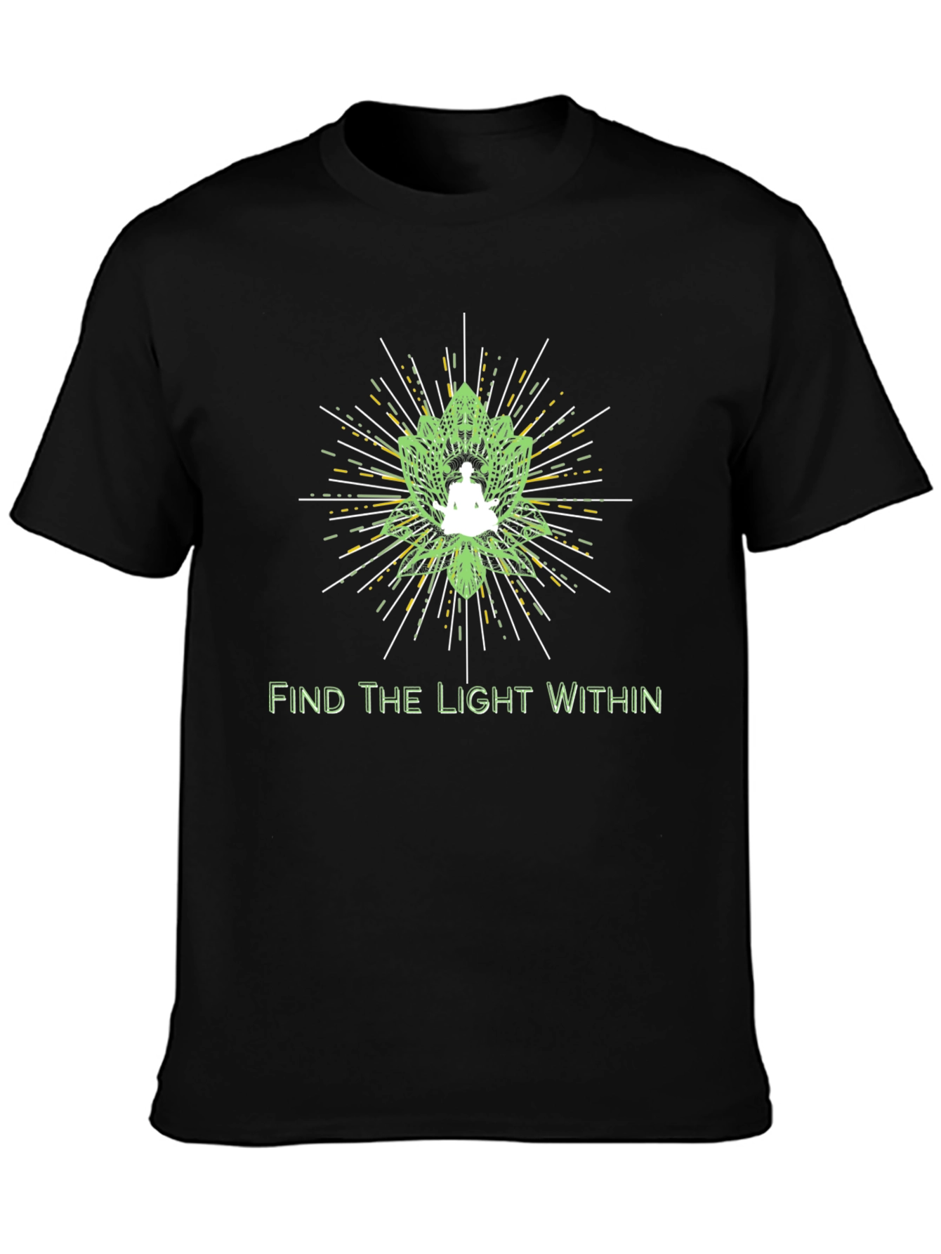 Find the Light Within Graphic T-Shirt - Spiritual Design