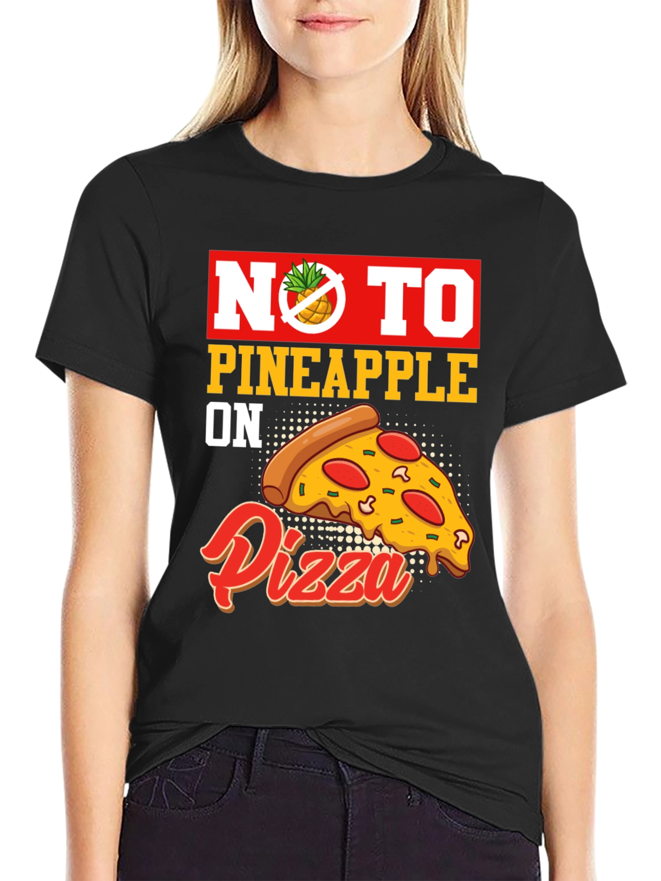 No Pineapple on Pizza Graphic T-Shirt