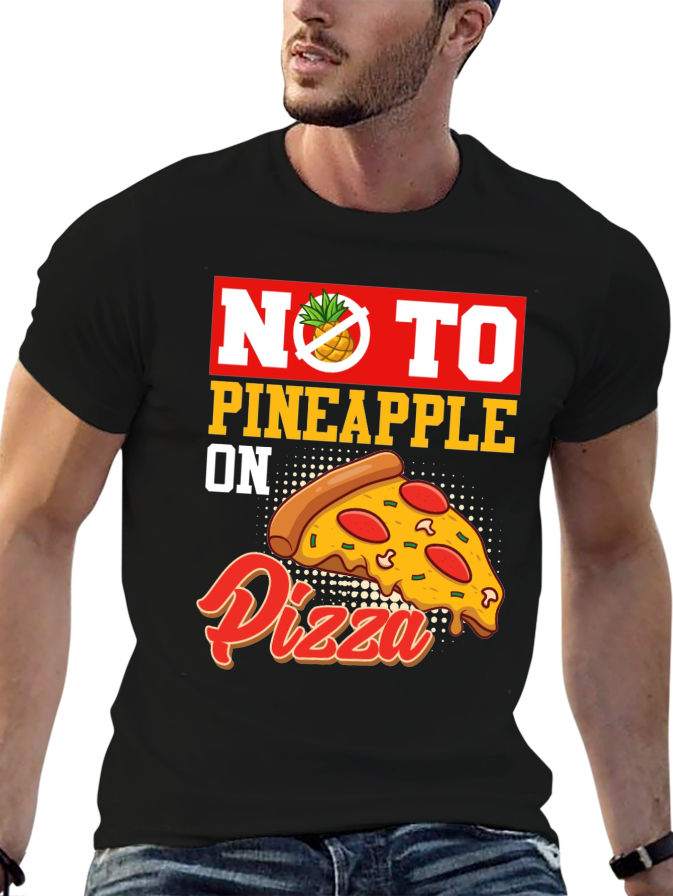 No Pineapple on Pizza Graphic T-Shirt